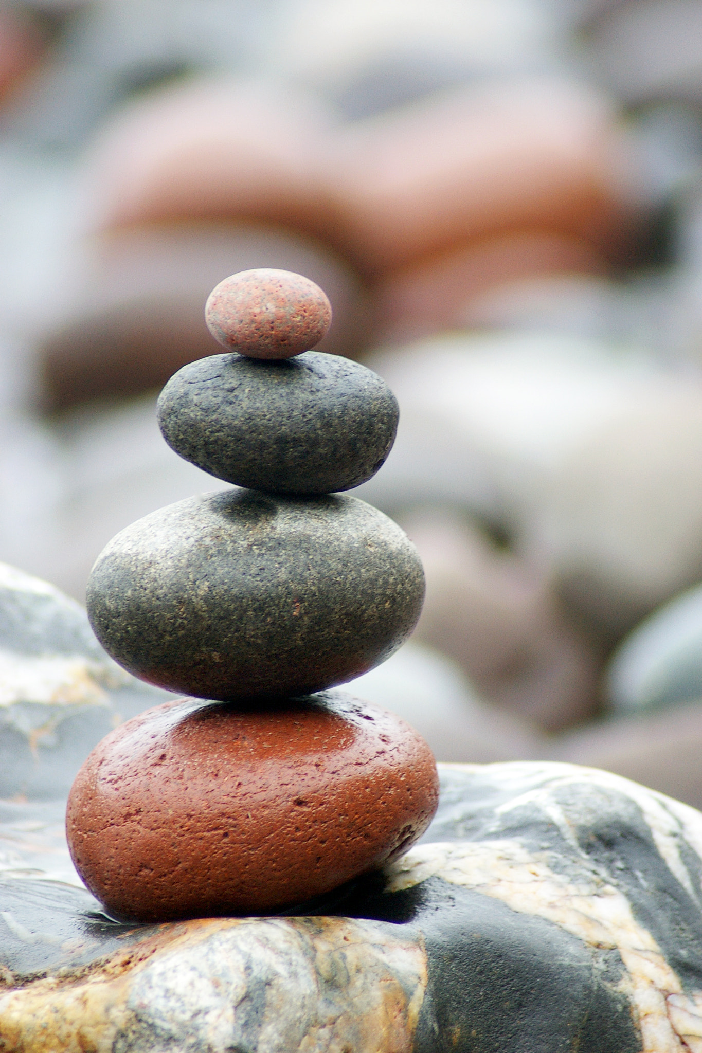 Pentax *ist DL sample photo. Rock stacks photography
