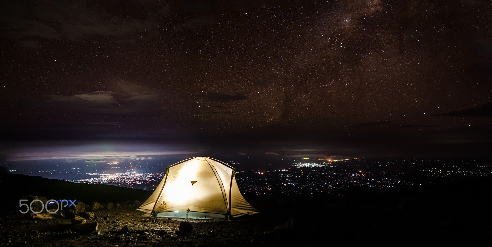 Nikon D7000 + Nikon AF-S Nikkor 28mm F1.8G sample photo. Nighy sky from kilimanjaro photography