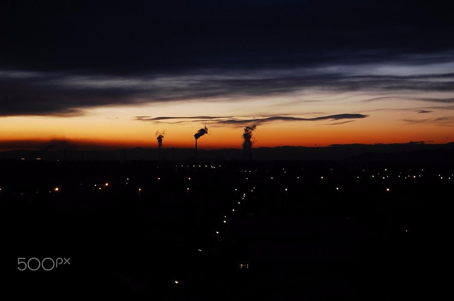 Nikon D70 sample photo. Rustavi at night photography