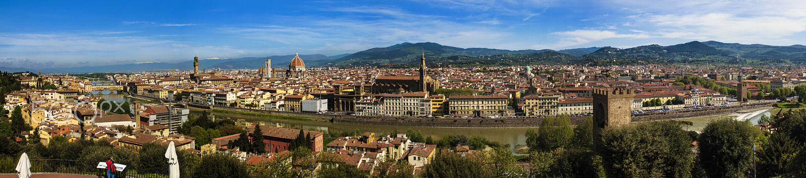 Nikon D2Xs sample photo. Panoramica firenze 180° photography