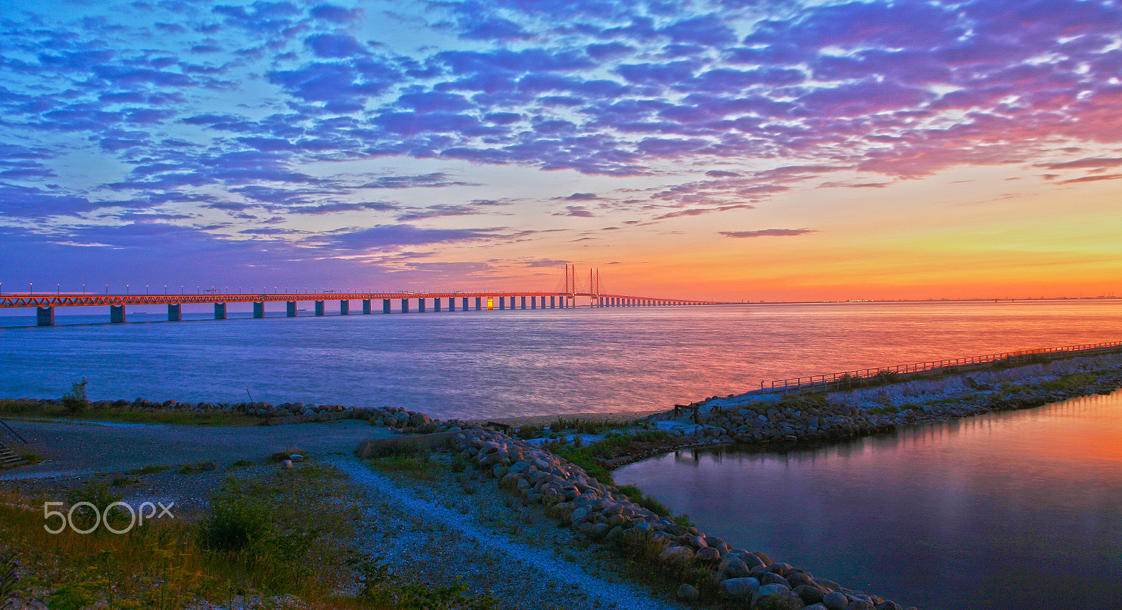 Canon EOS 5D + EF28-70mm f/2.8L USM sample photo. Öresundsbroen photography