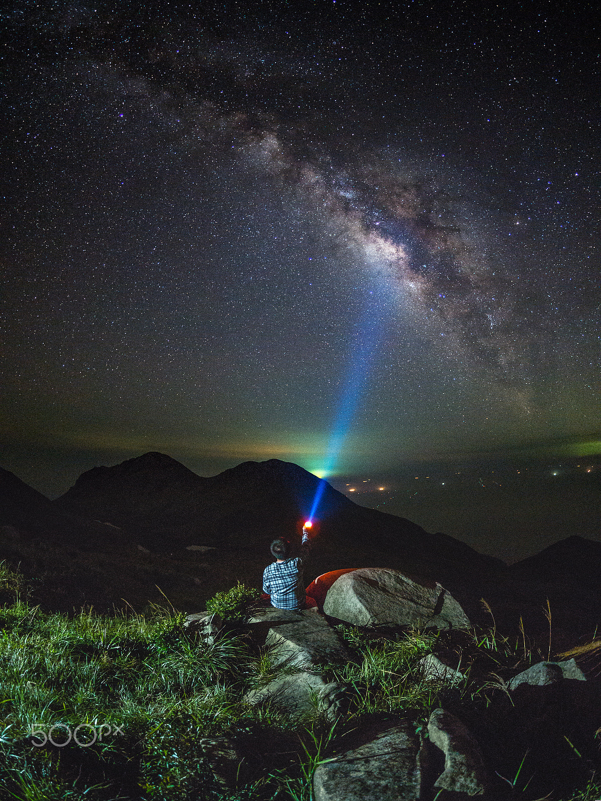 Olympus OM-D E-M10 + OLYMPUS M.8mm F1.8 sample photo. Watching the rised summer milkyway photography