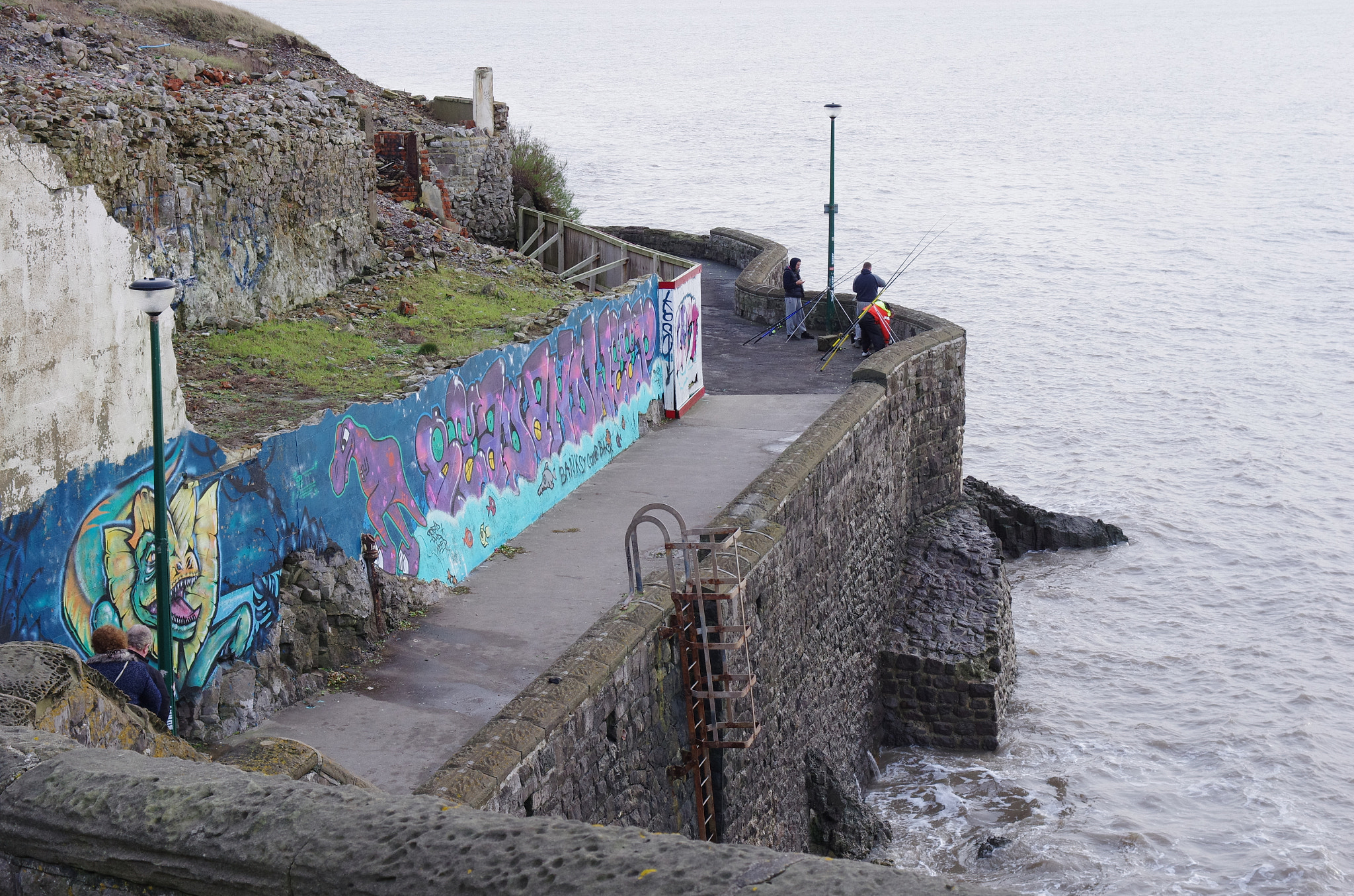 Pentax K-5 + HD Pentax DA 40mm F2.8 Limited sample photo. Angling with a view to banksy's return. photography