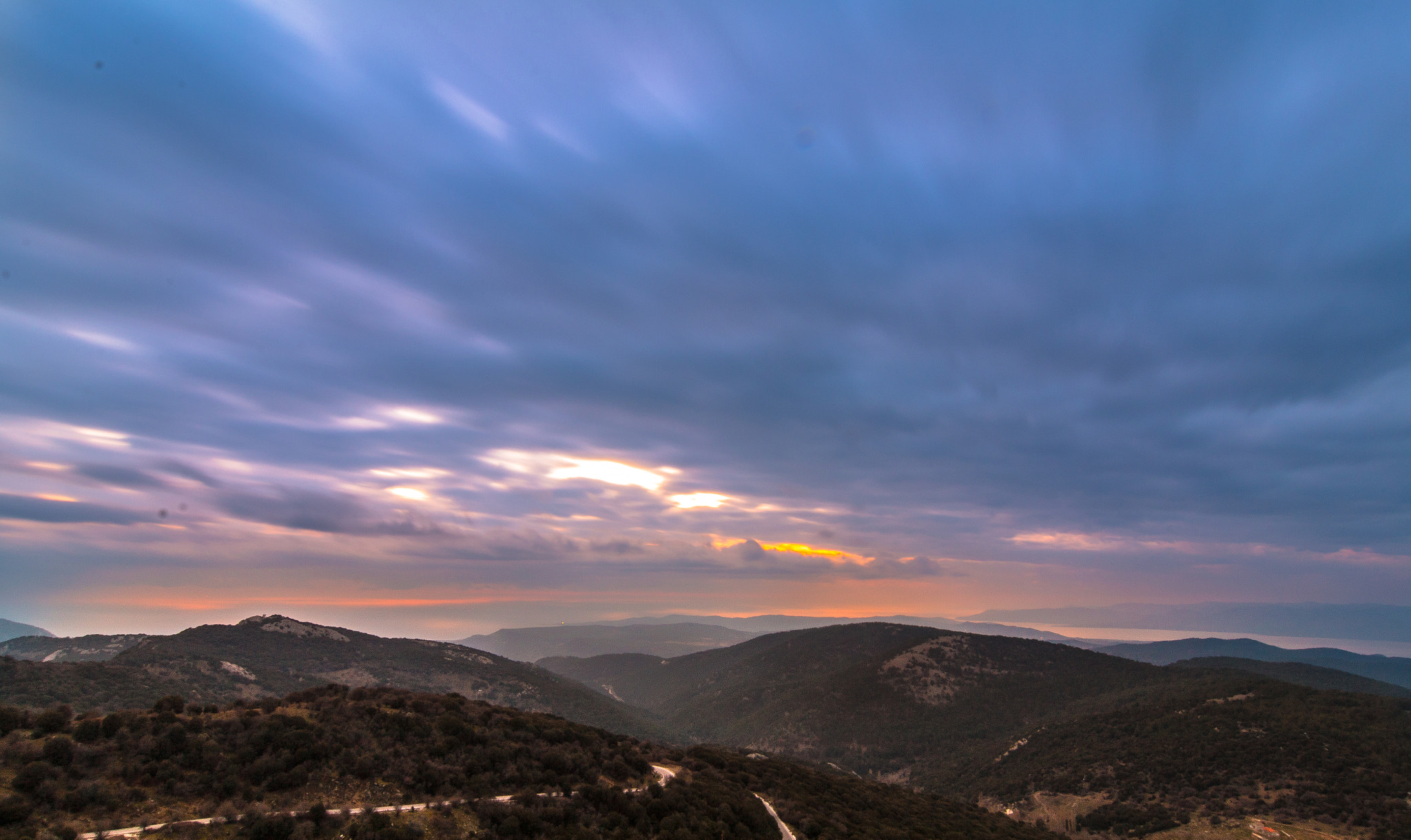 Tokina AT-X Pro 12-24mm F4 (IF) DX sample photo. Sunrize at mount olympos, lesvos, greece photography