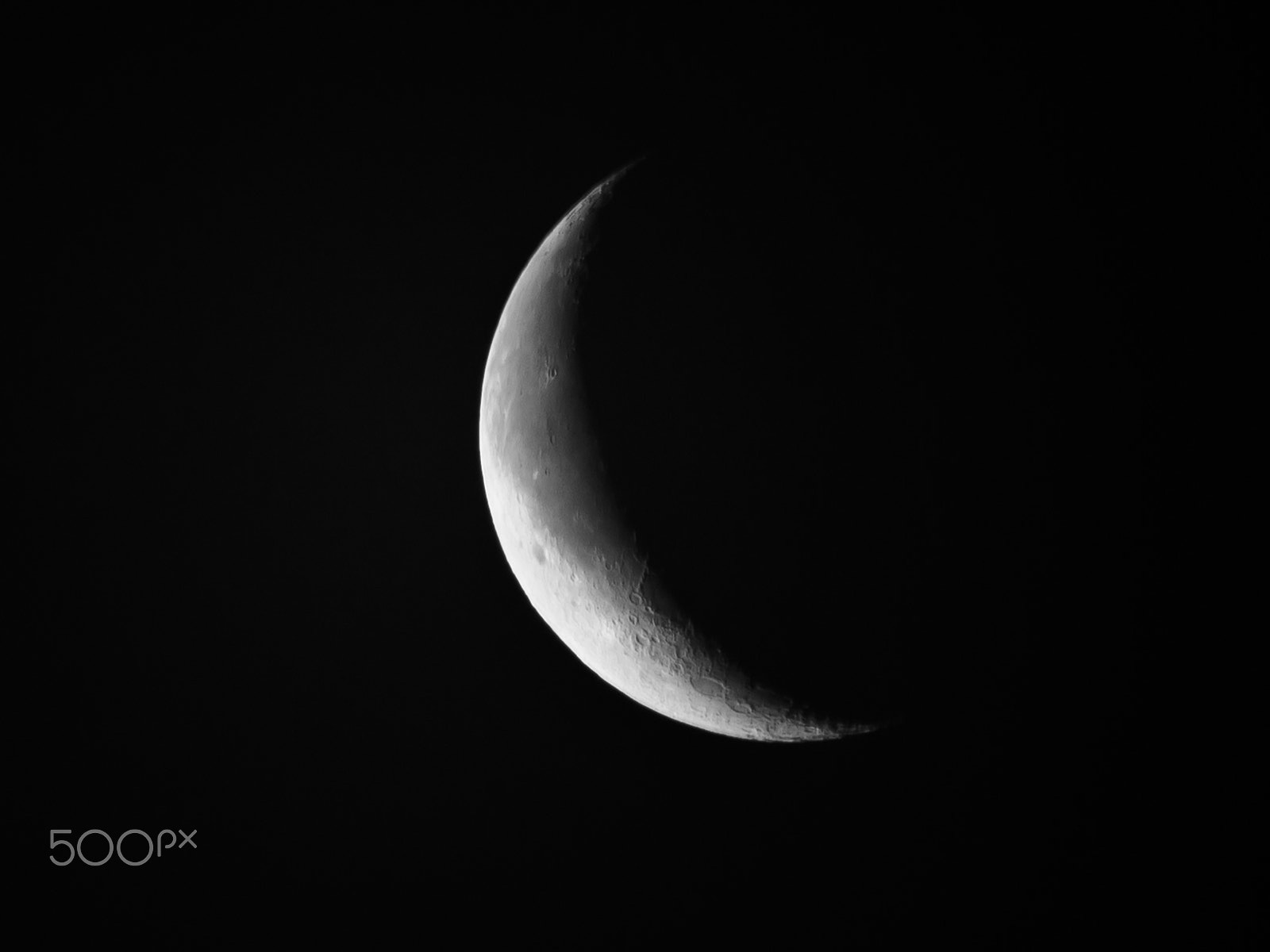 Canon EOS 6D + Tamron SP 150-600mm F5-6.3 Di VC USD sample photo. Waning crescent photography