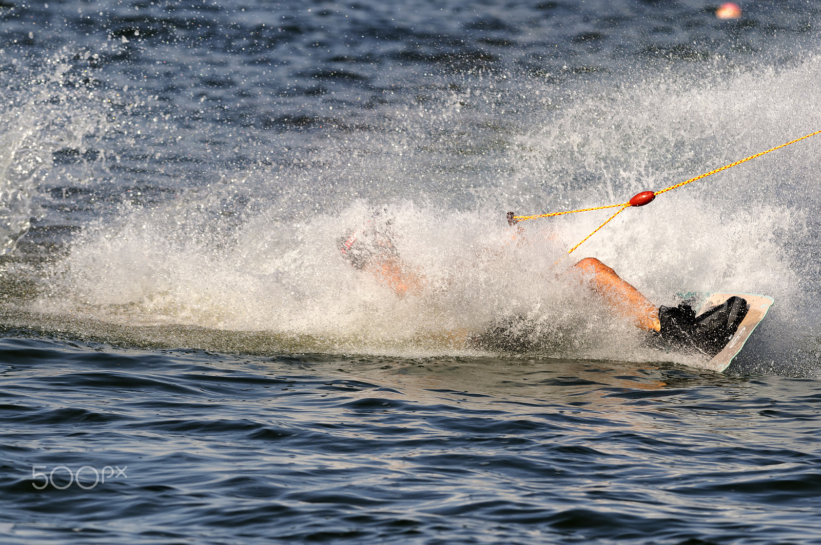 Nikon AF-S Nikkor 300mm F2.8G ED-IF VR sample photo. Wakeboard down photography