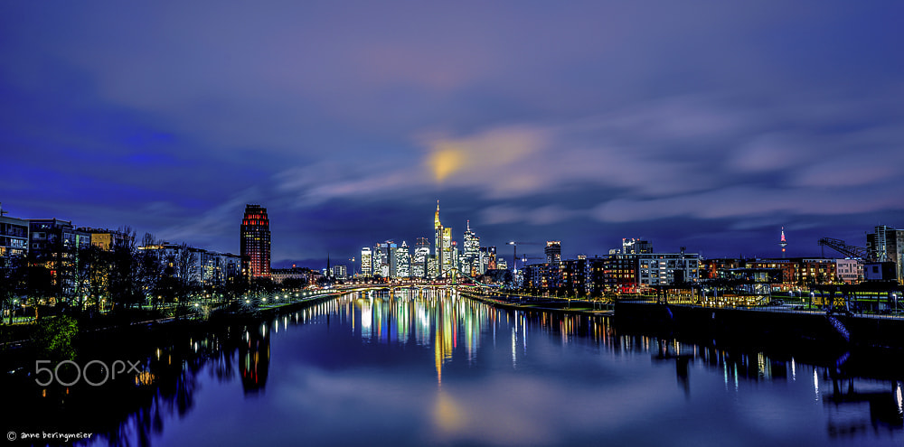 Nikon D600 + Nikon AF-S Nikkor 24mm F1.4G ED sample photo. Yellow point / #frankfurt photography