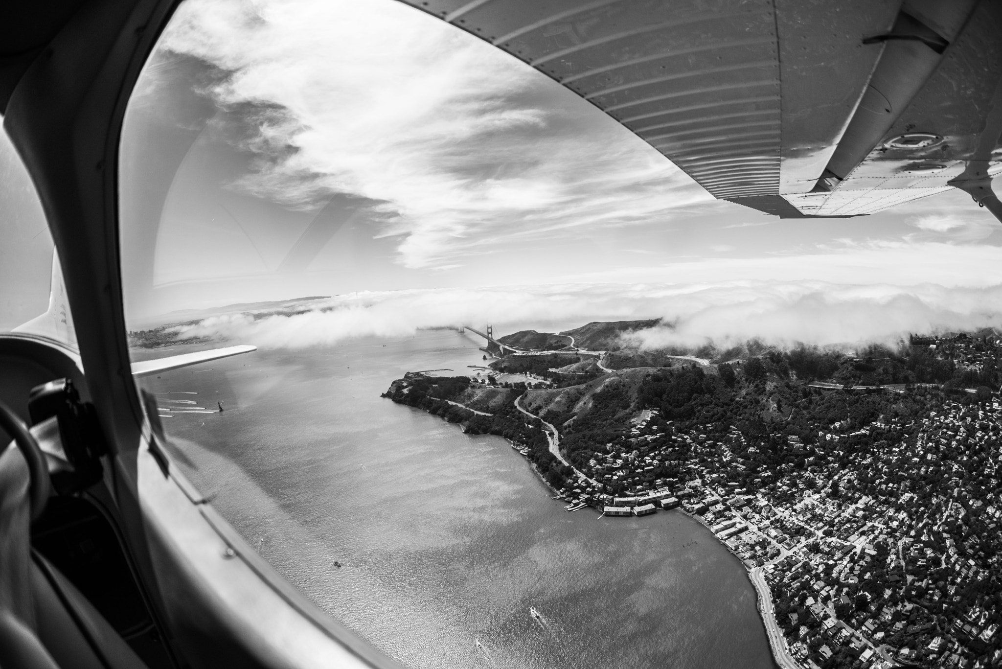 Nikon D800E + Sigma 15mm F2.8 EX DG Diagonal Fisheye sample photo. Flight photography