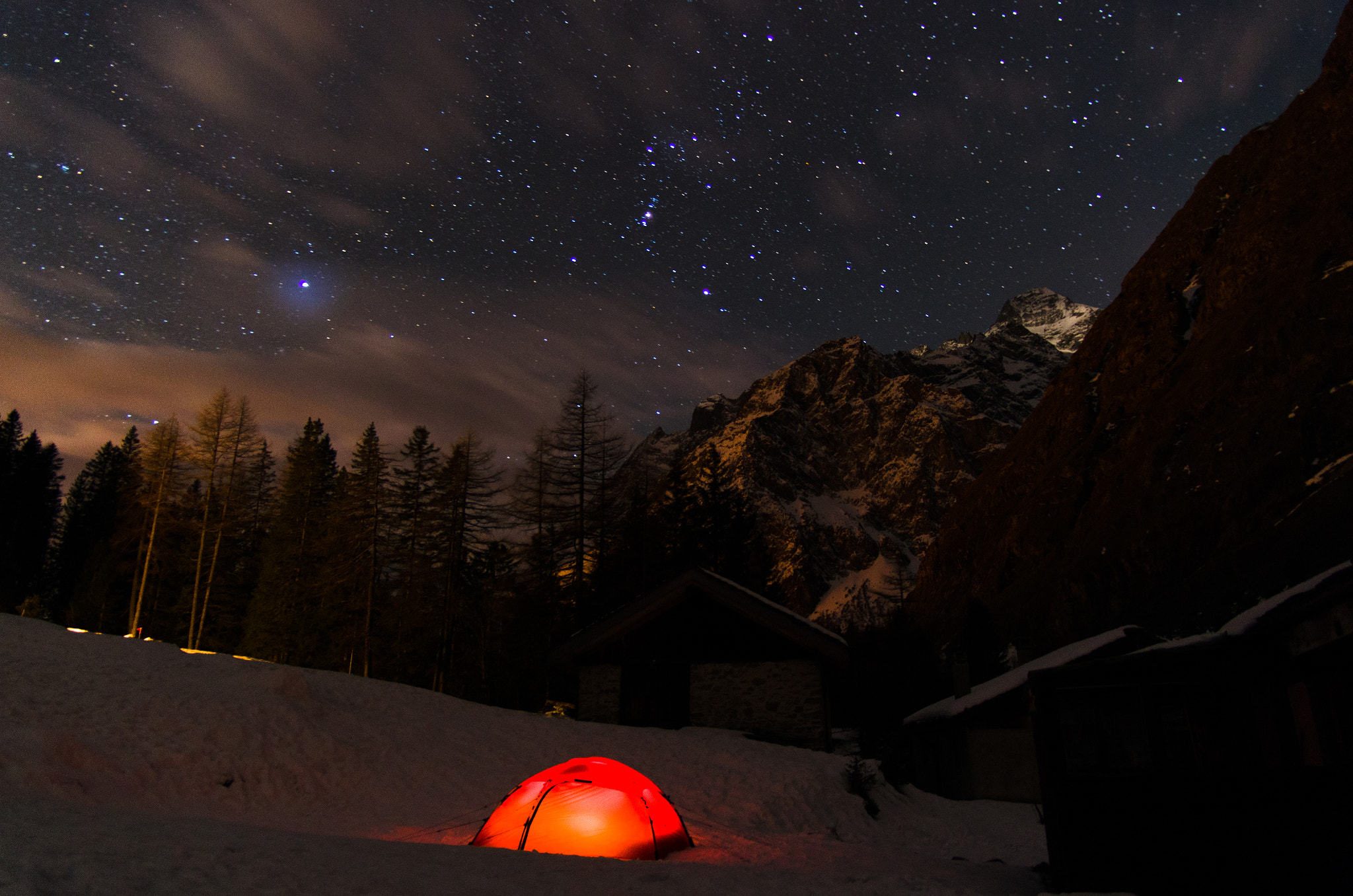 Pentax smc DA* 16-50mm F2.8 ED AL (IF) SDM sample photo. Camping under the stars photography