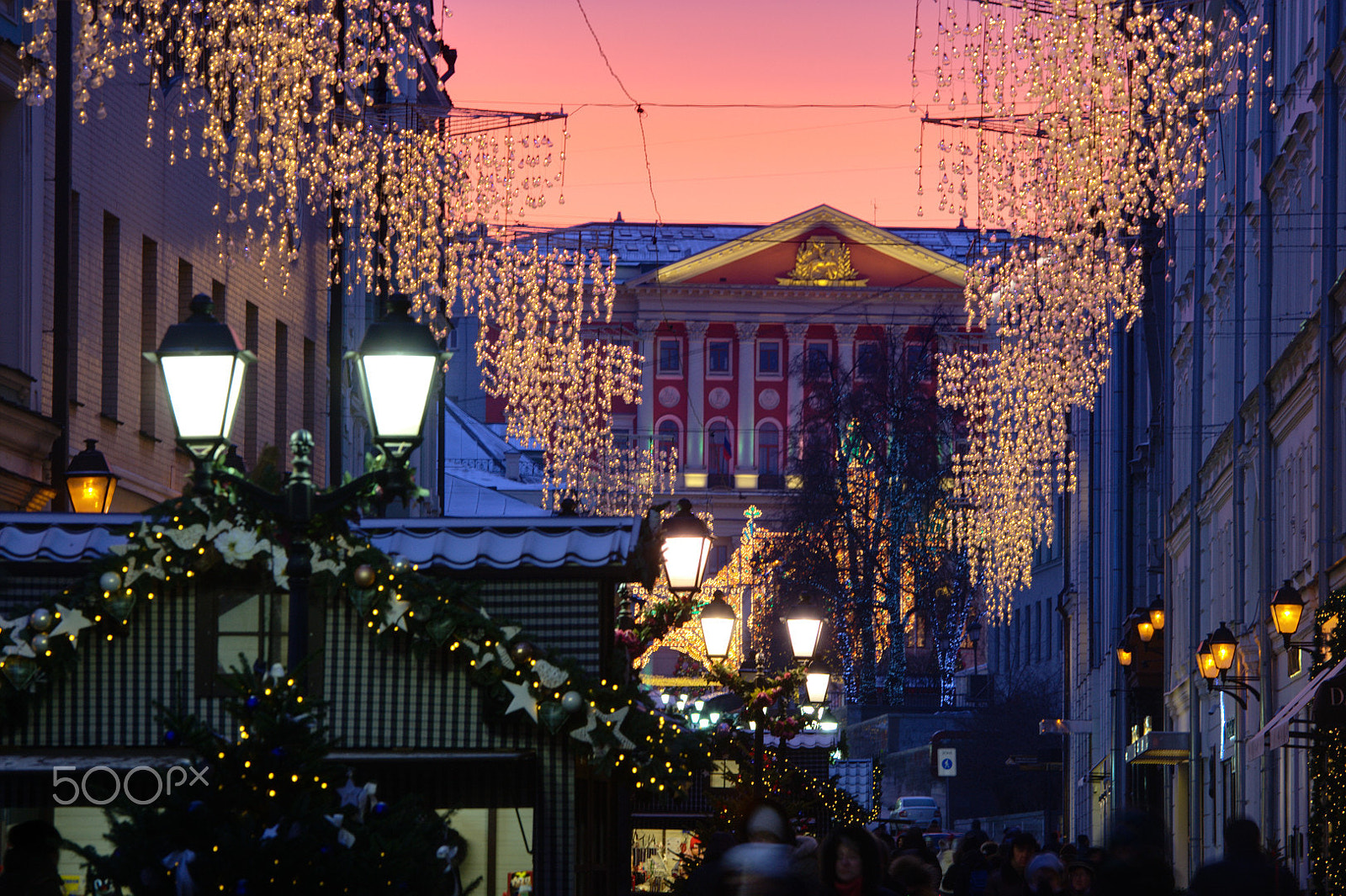 Canon EOS-1D Mark III sample photo. Moscow at sunset photography