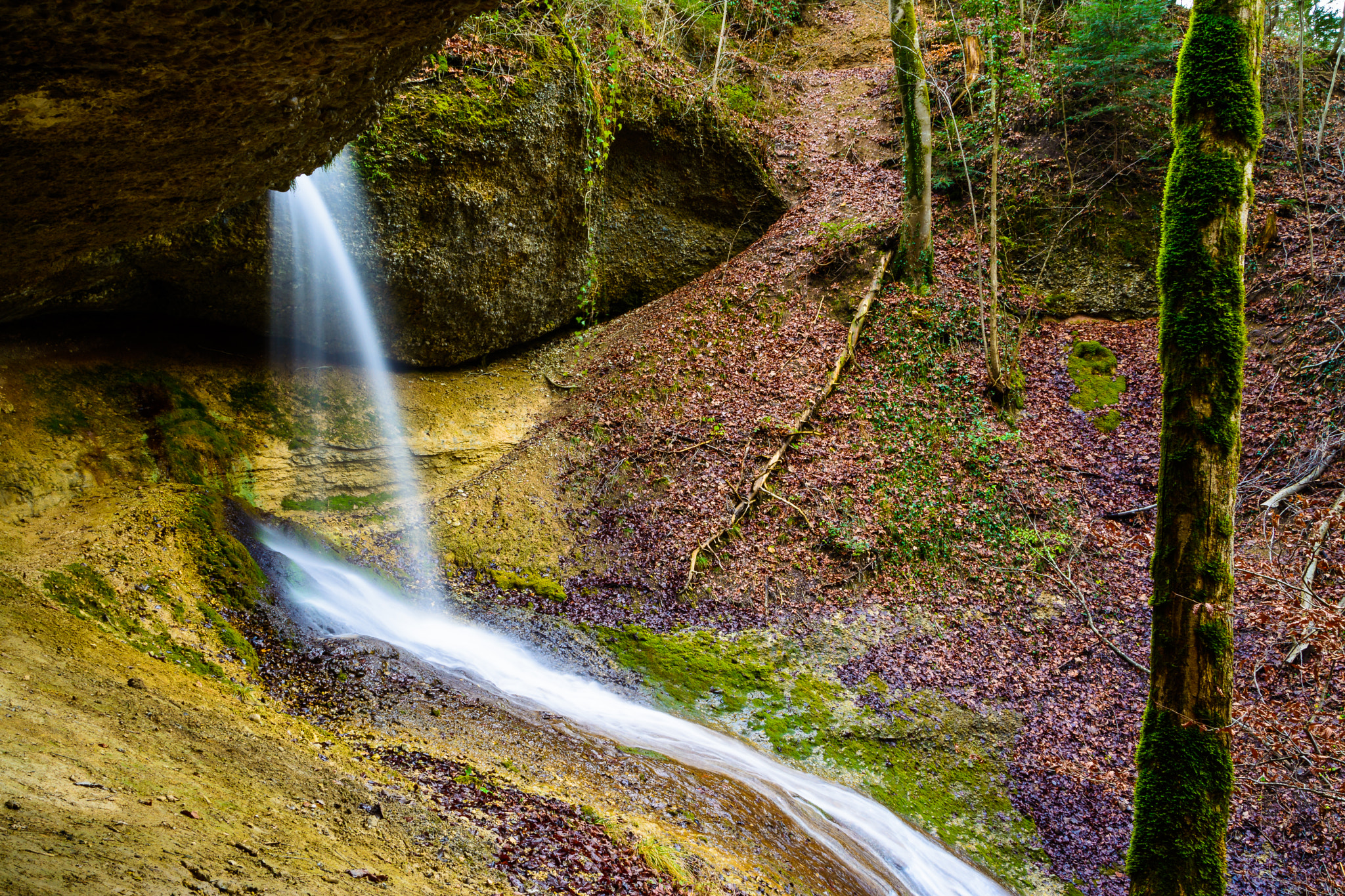 Sigma 18-250mm F3.5-6.3 DC OS HSM sample photo. Wasserfall weierbächli sicht von oben photography