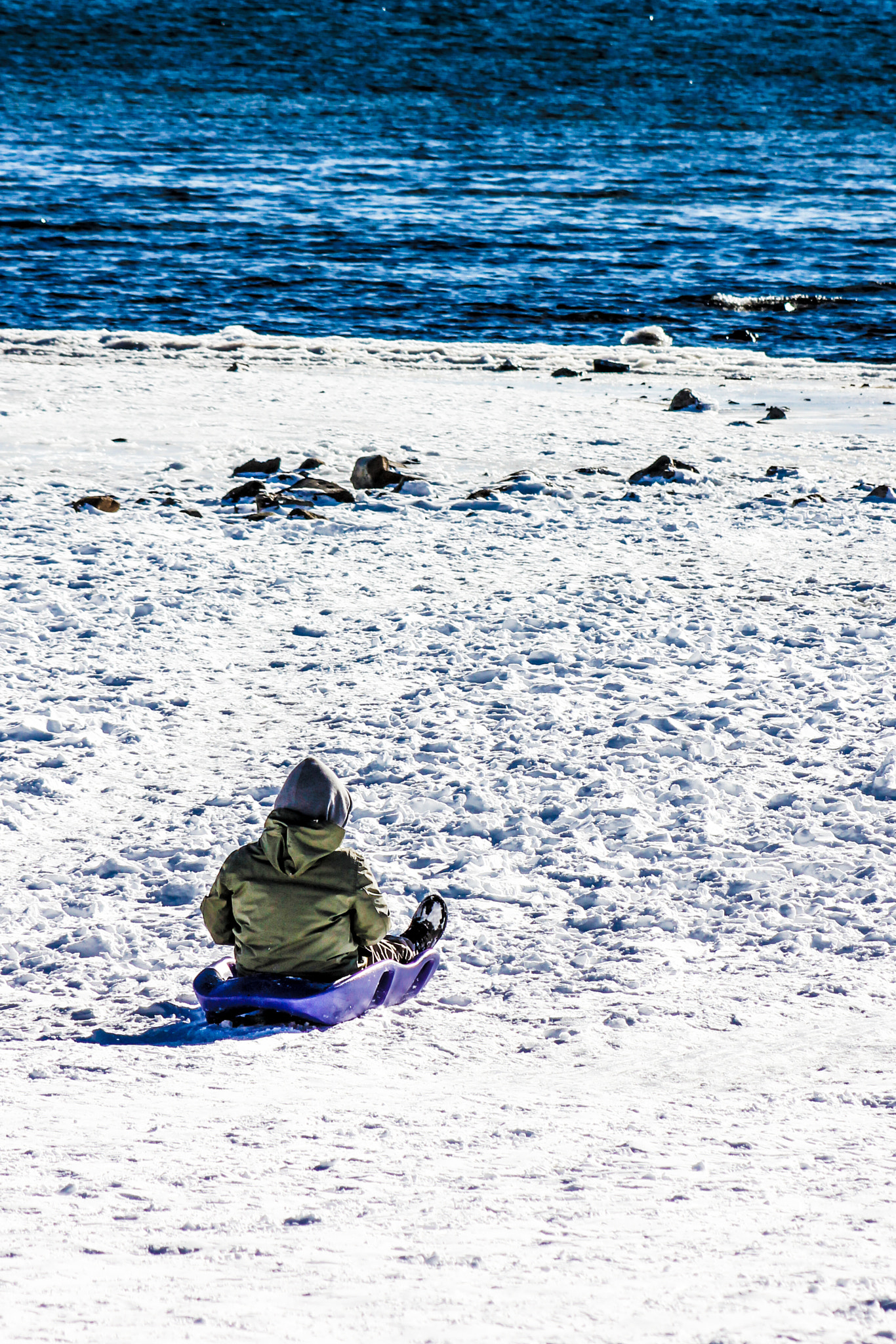 Canon EOS 550D (EOS Rebel T2i / EOS Kiss X4) sample photo. Sledging the beach photography