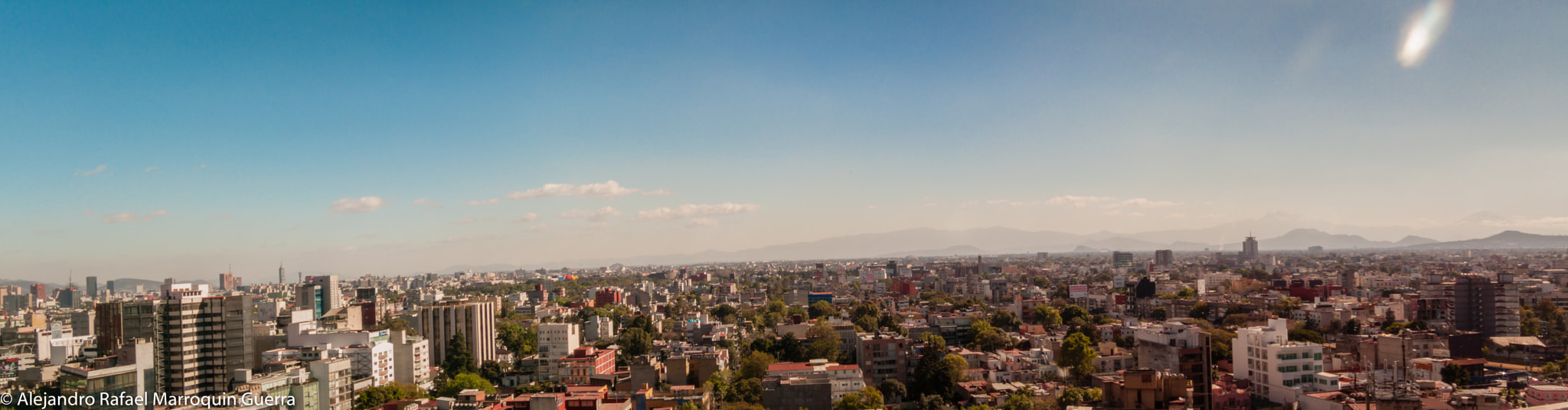 Fujifilm FinePix E550 sample photo. Panoramic view of mexico city photography