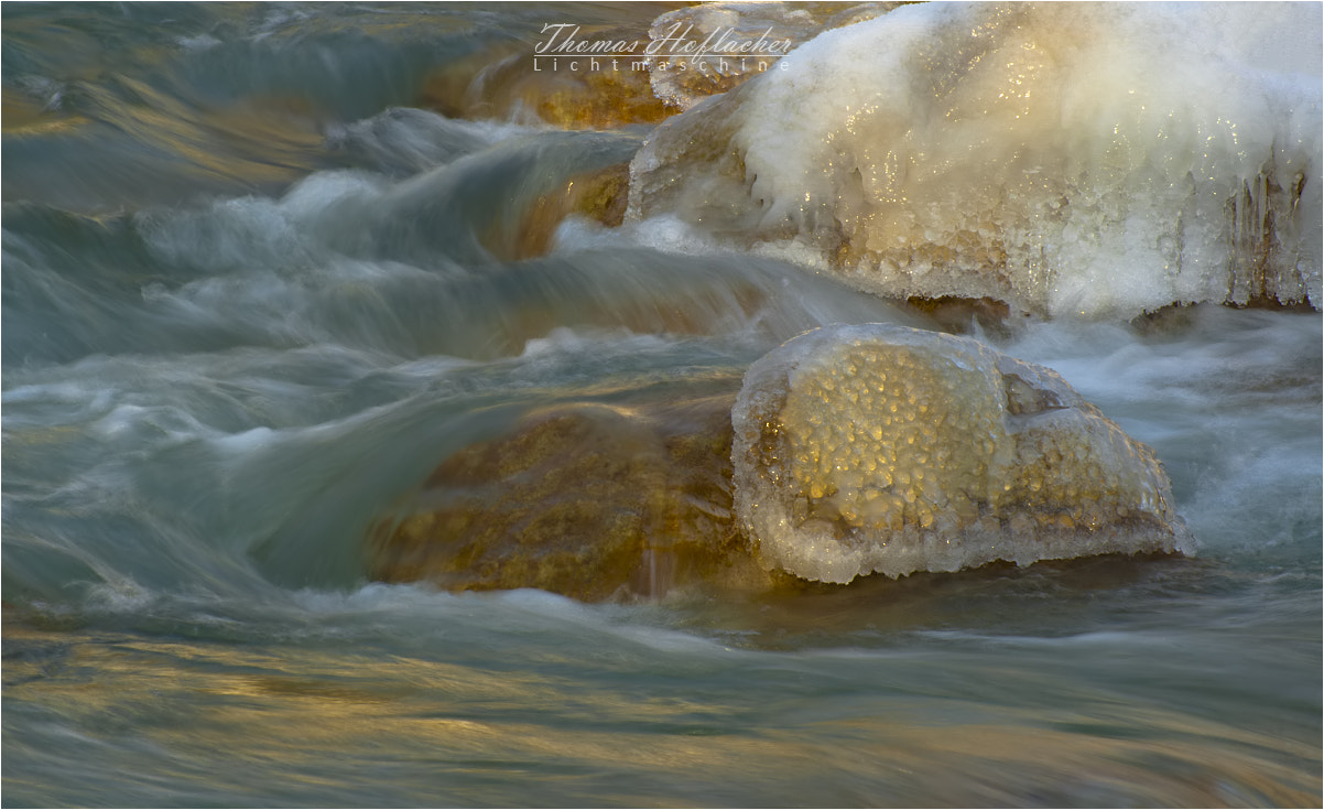 Sony Alpha DSLR-A330 sample photo. Wasser - eis - licht photography