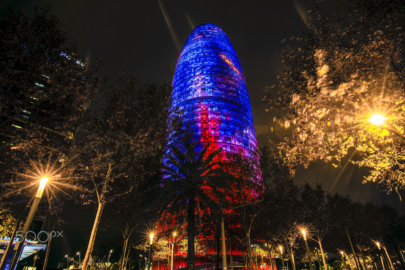 Sigma 20-40mm F2.8 sample photo. Agbar tower barcelona spain night foto by gabriele ardemagni photography