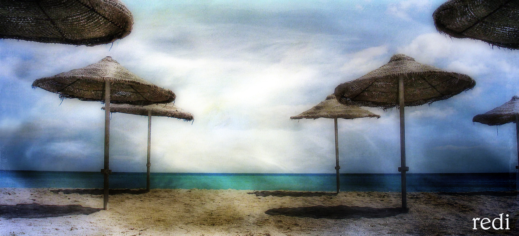 Sony DSC-W15 sample photo. Las sombrillas de la playa photography