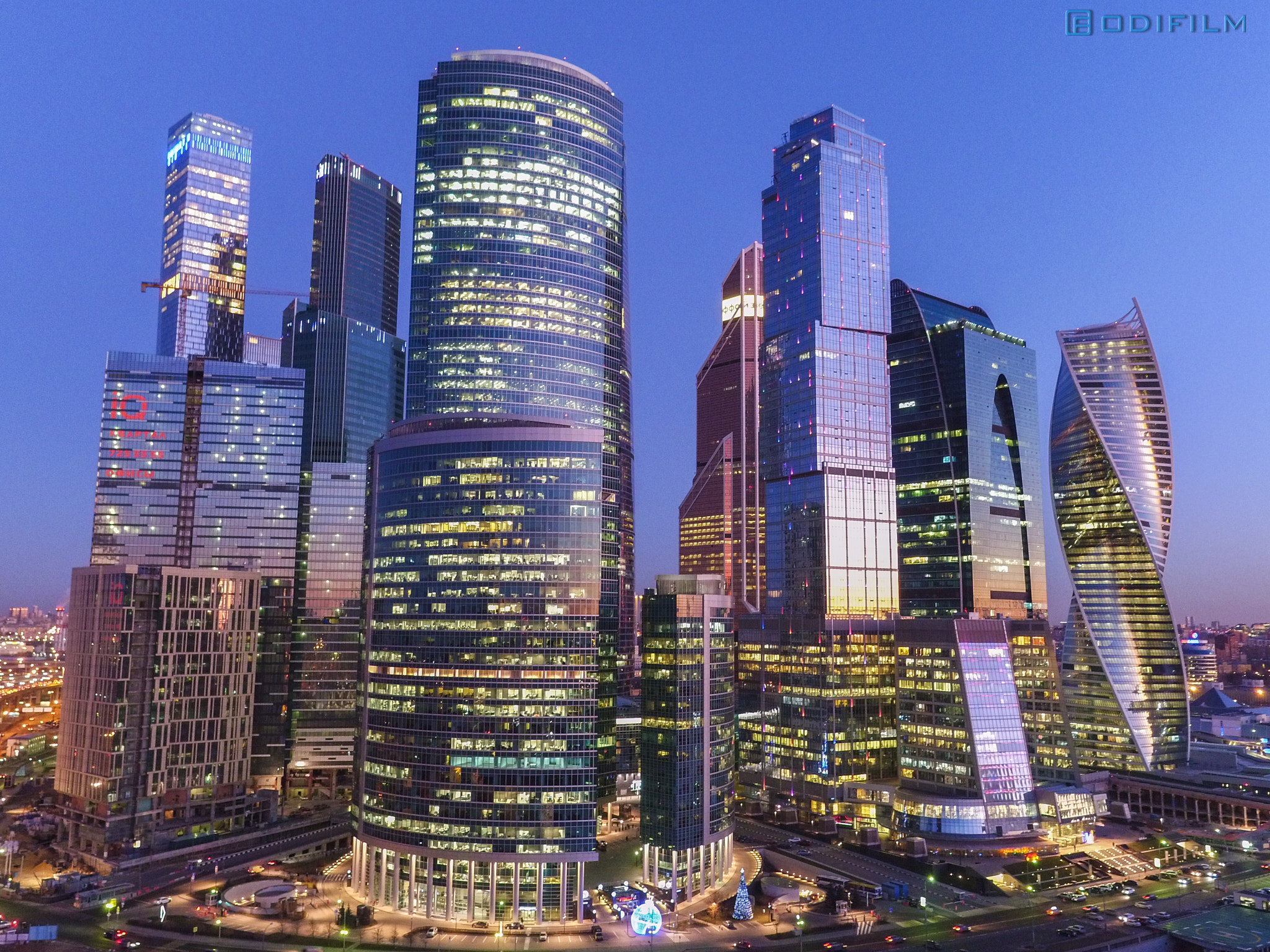 DJI FC550 sample photo. Moscow city photography