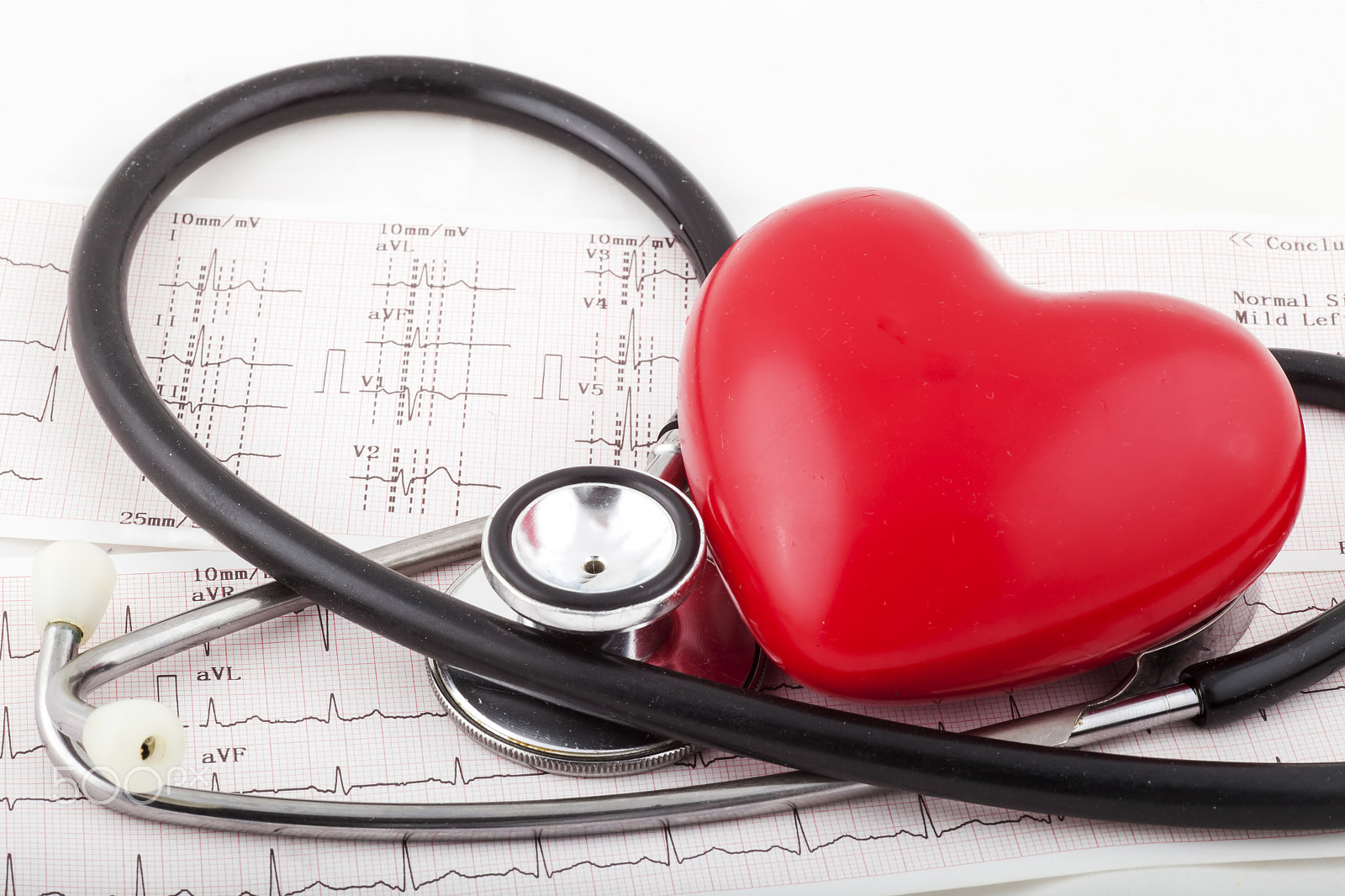 Canon EF 100mm F2.8 Macro USM sample photo. Stethoscope on an electrocardiogram (ecg) chart photography