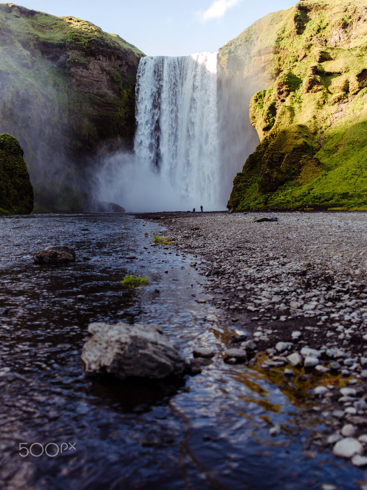 smc PENTAX-FA 645 45mm F2.8 sample photo. Iceland skogafoss waterfall photography