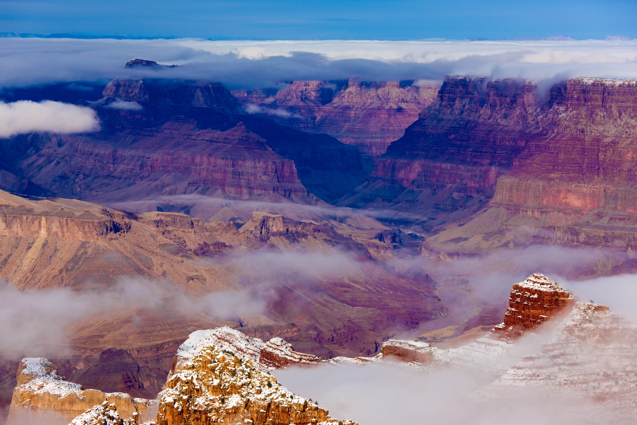 Canon EOS-1Ds Mark III + Canon EF 70-200mm F4L IS USM sample photo. Icing on the cake – grand canyon photography