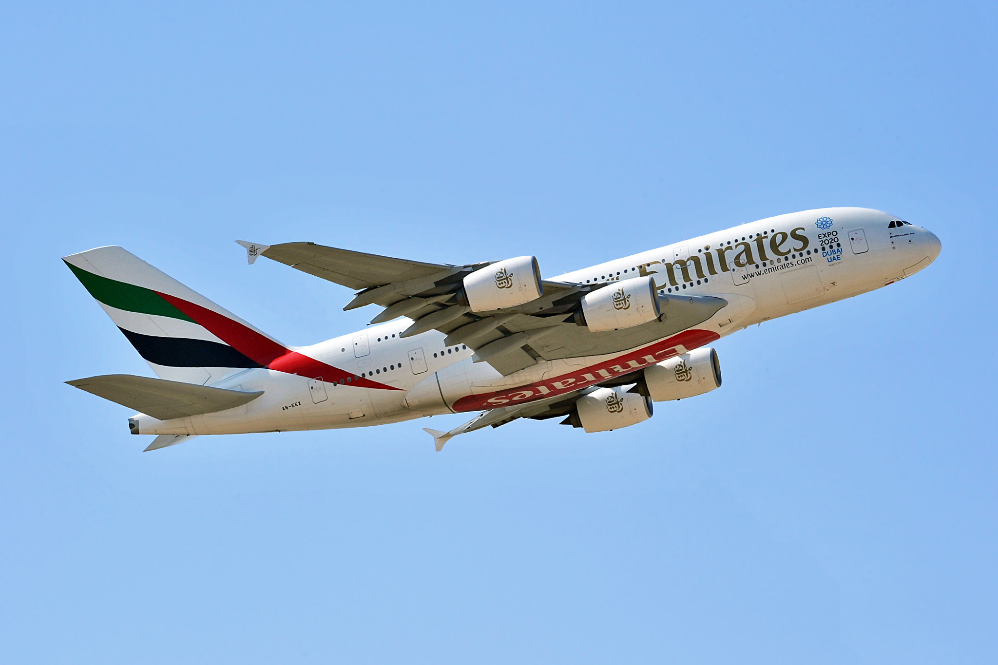 Nikon D3 + Tamron SP 150-600mm F5-6.3 Di VC USD sample photo. Emirates airlines a380-861 photography