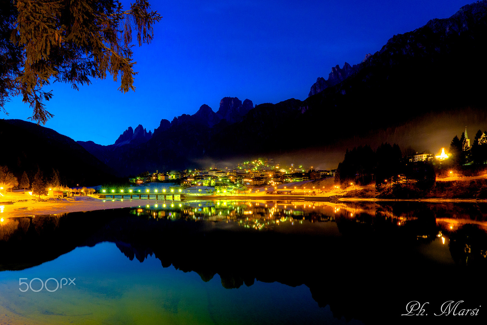 Olympus OM-D E-M10 sample photo. Auronzo in blue photography