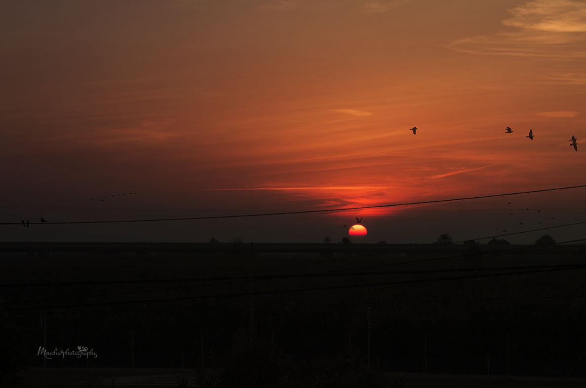 EF28-70mm f/2.8L USM sample photo. Red  sunset photography