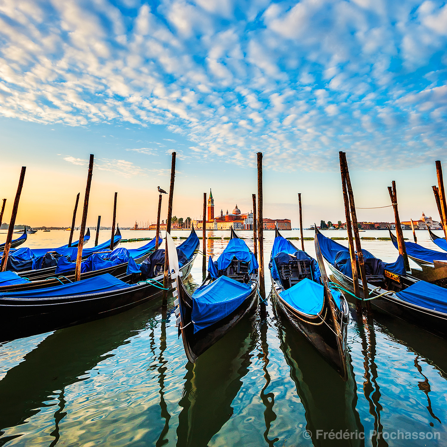 Canon EF 14mm F2.8L II USM sample photo. Gondolas in lagoon of venice photography