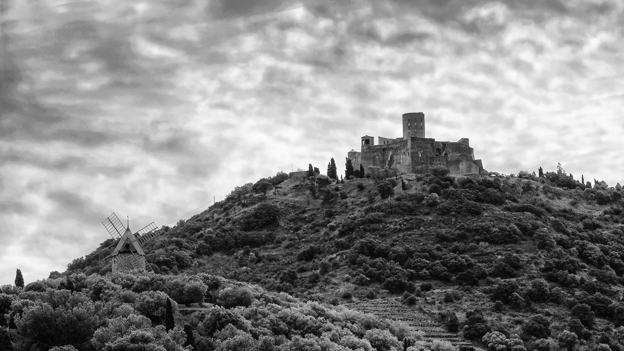 Pentax K20D sample photo. Collioure photography