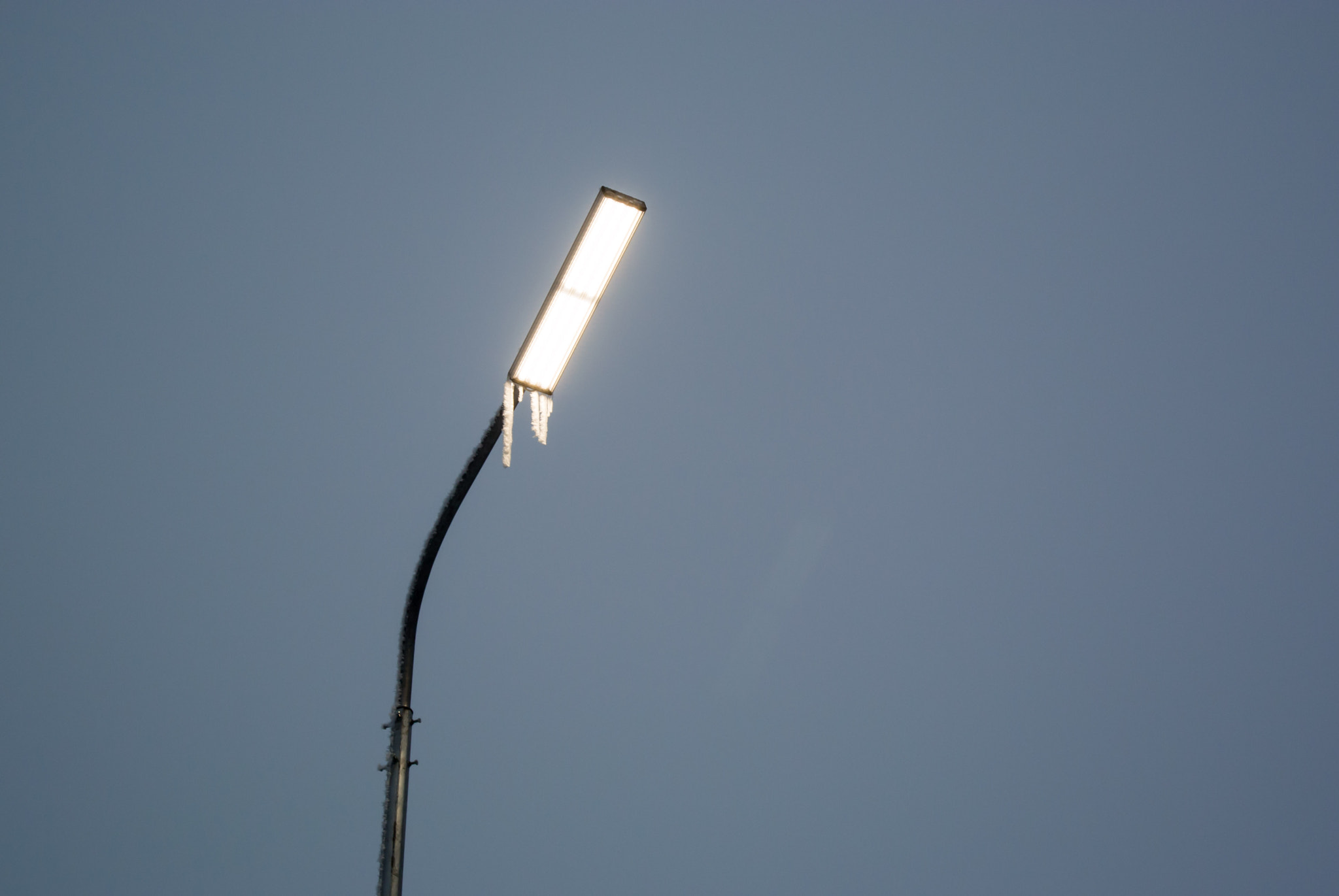 Nikon 1 Nikkor 11-27.5mm F3.5-5.6 sample photo. Frozen lamp photography