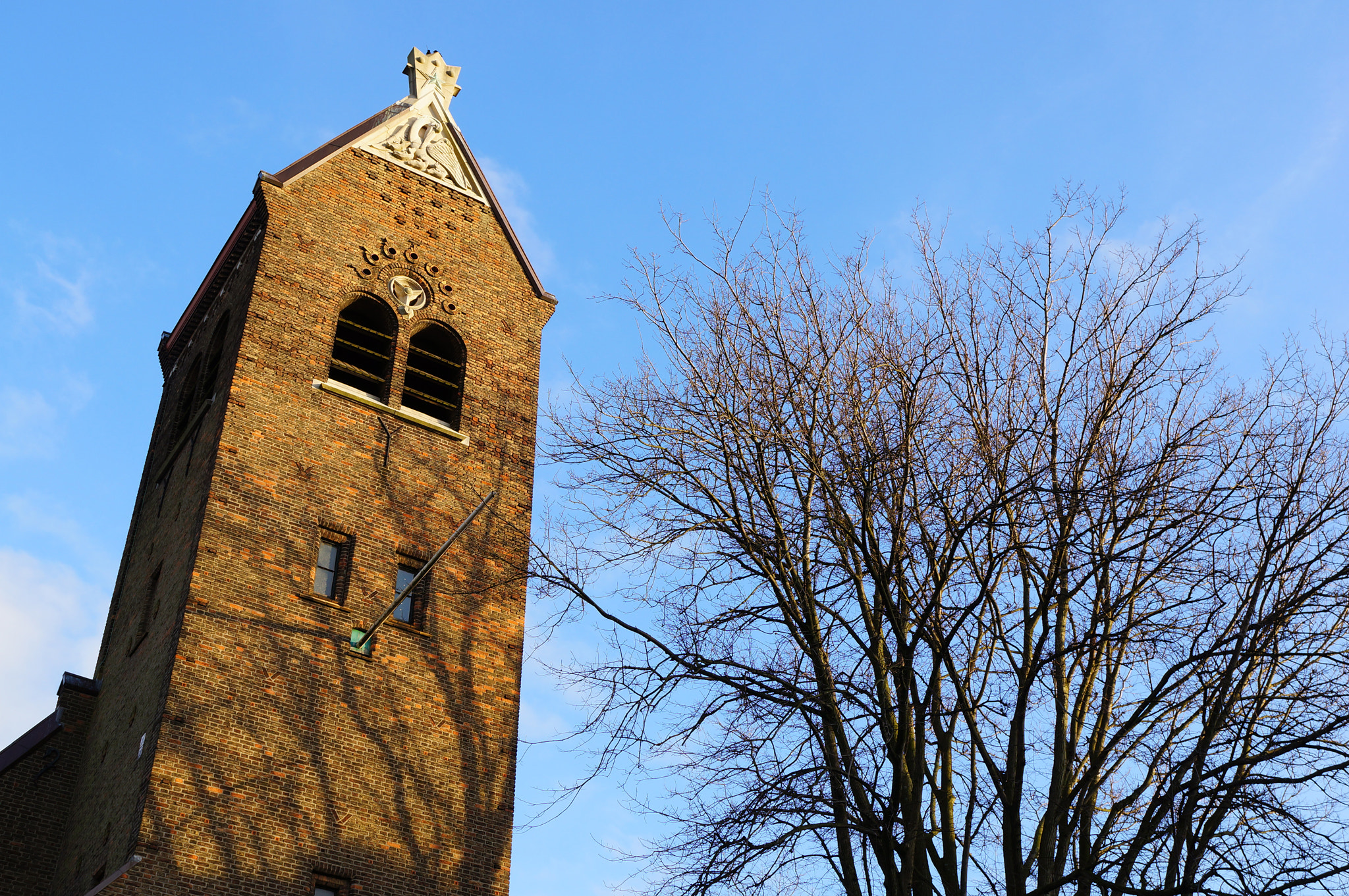 Sony Alpha NEX-5N + Sony E 30mm F3.5 Macro sample photo. Church tower photography