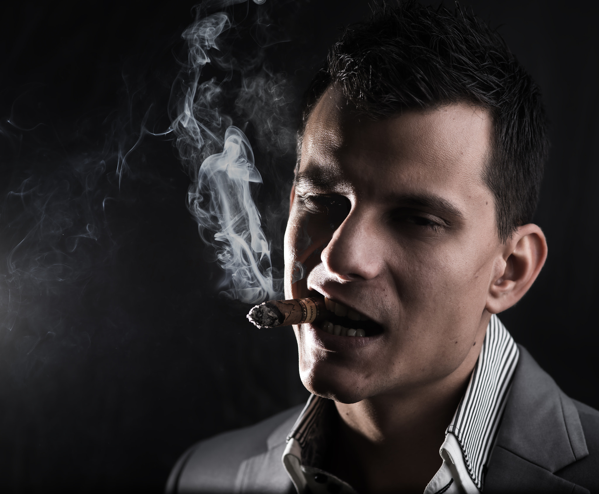 Nikon D610 + Sigma 105mm F2.8 EX DG Macro sample photo. Smokin' godfather photography