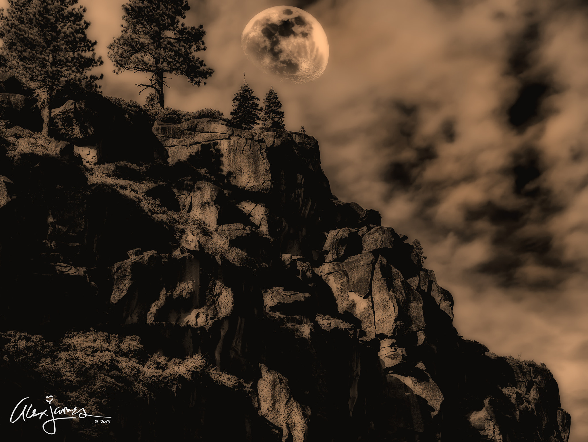 Panasonic Lumix G X Vario 35-100mm F2.8 OIS sample photo. "moonlit sierras" photography
