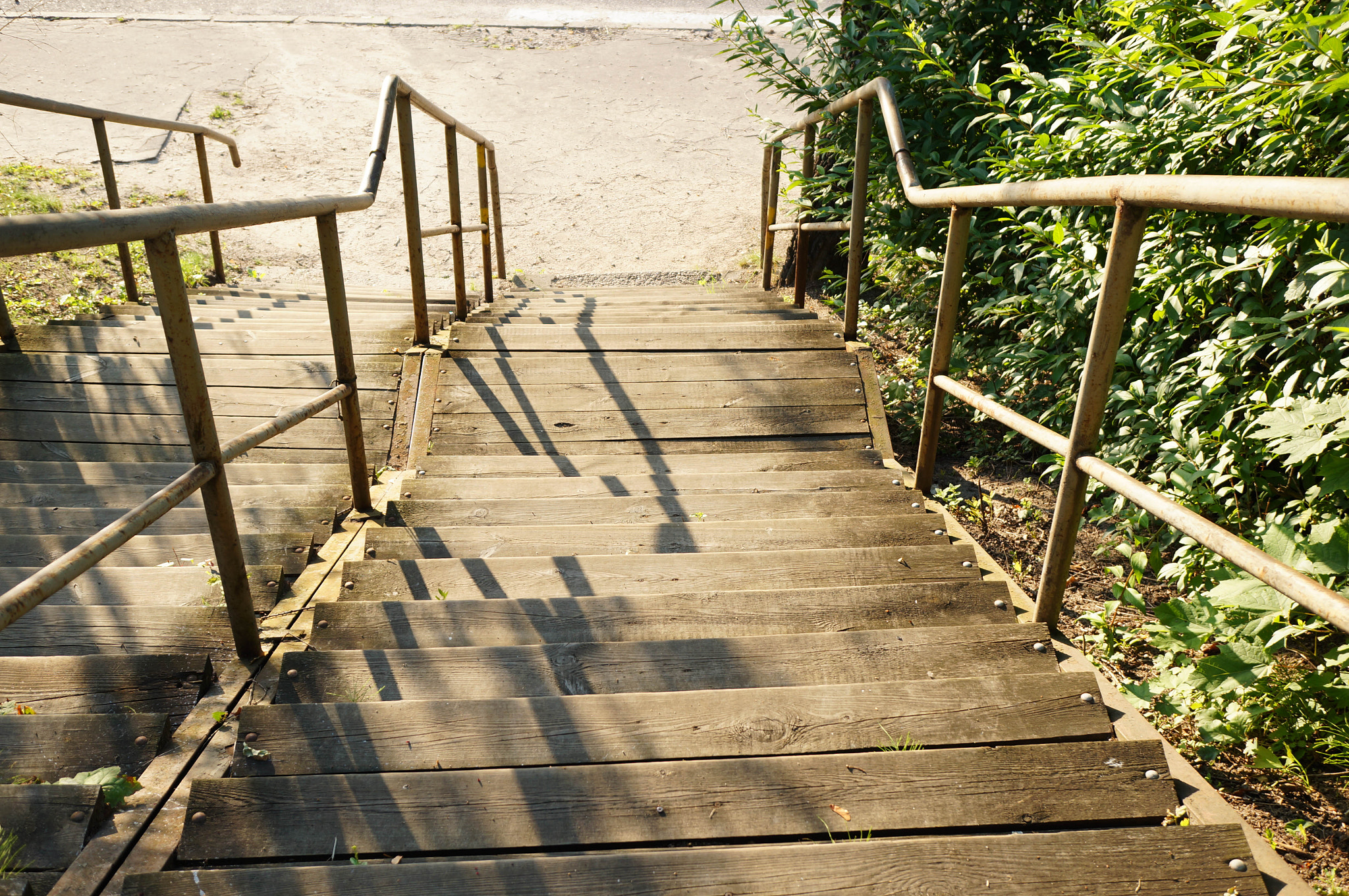 Sony Alpha NEX-5N + Sony E 30mm F3.5 Macro sample photo. Wooden stairs photography