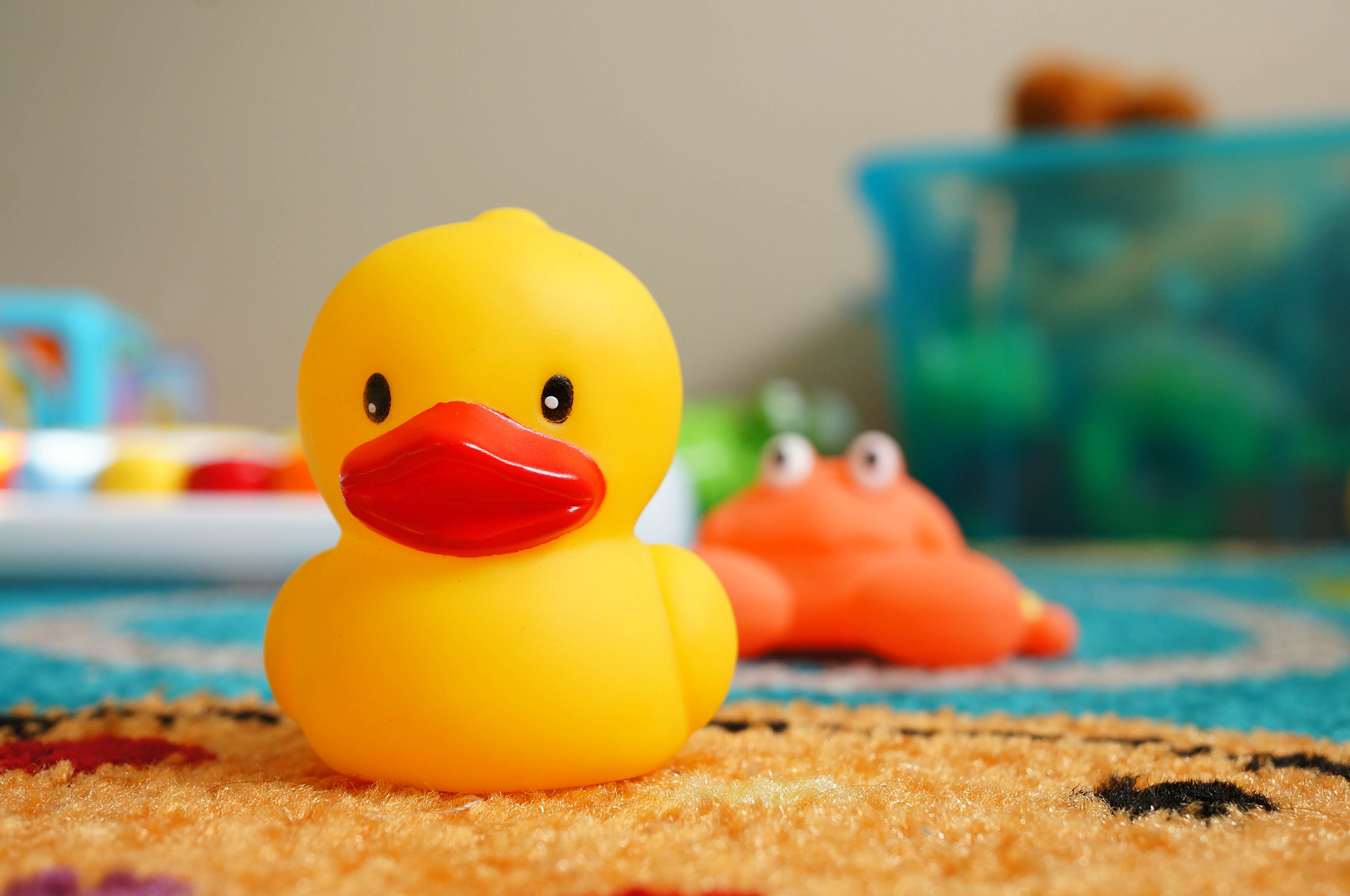 Sony Alpha NEX-5N + Sony E 30mm F3.5 Macro sample photo. Toy duck photography