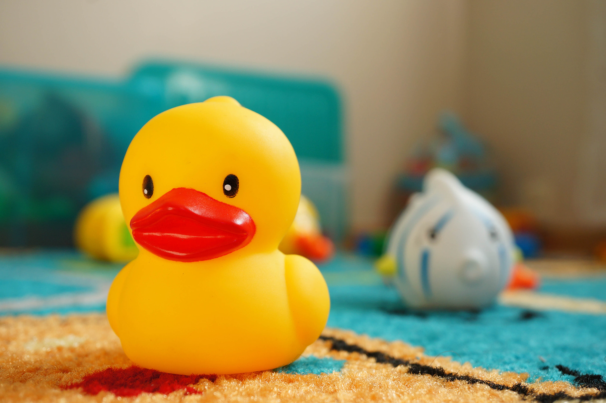 Sony Alpha NEX-5N + Sony E 30mm F3.5 Macro sample photo. Toy duck photography