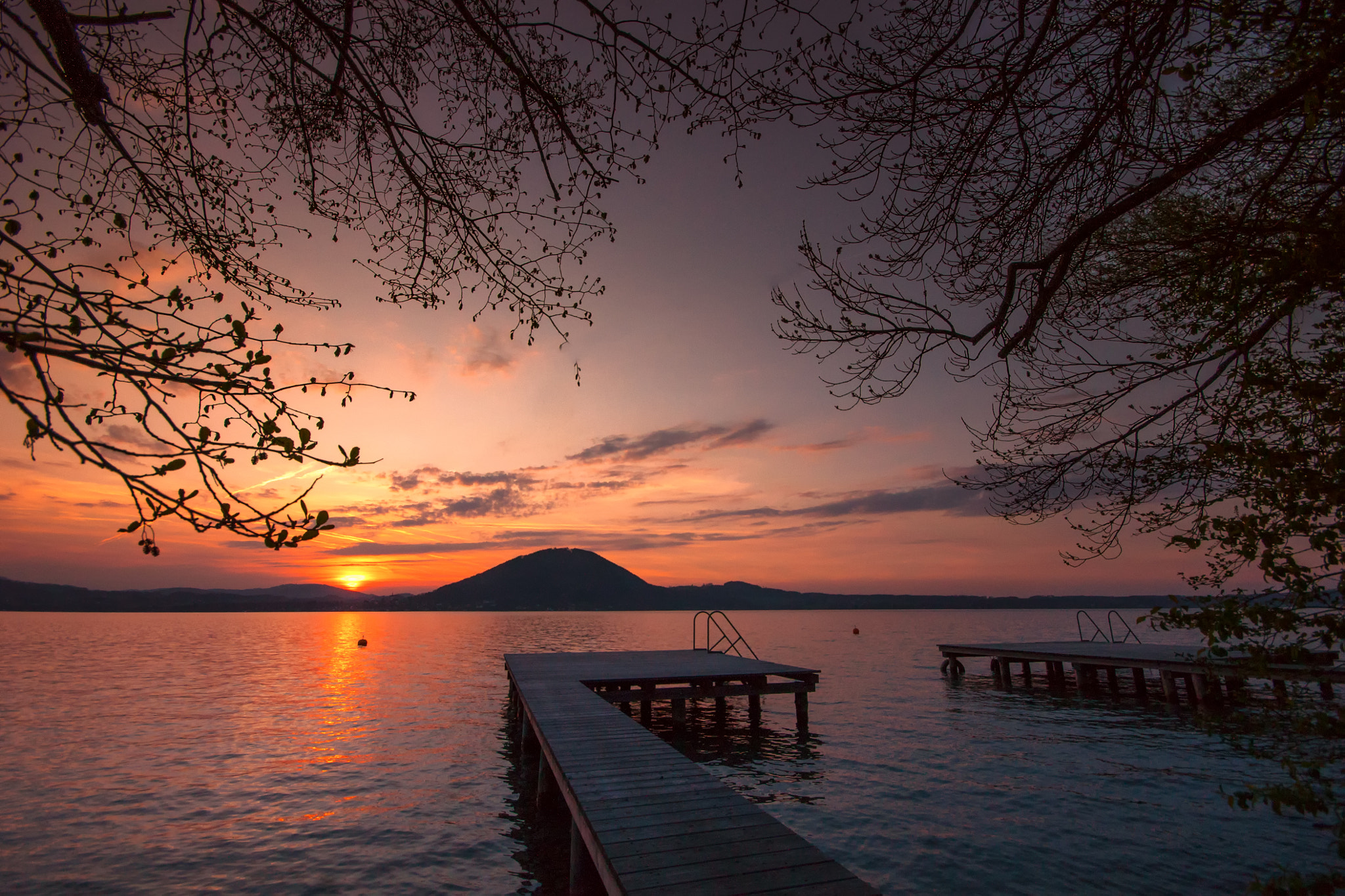 Sigma AF 10-20mm F4-5.6 EX DC sample photo. Sunrise attersee 2015 photography
