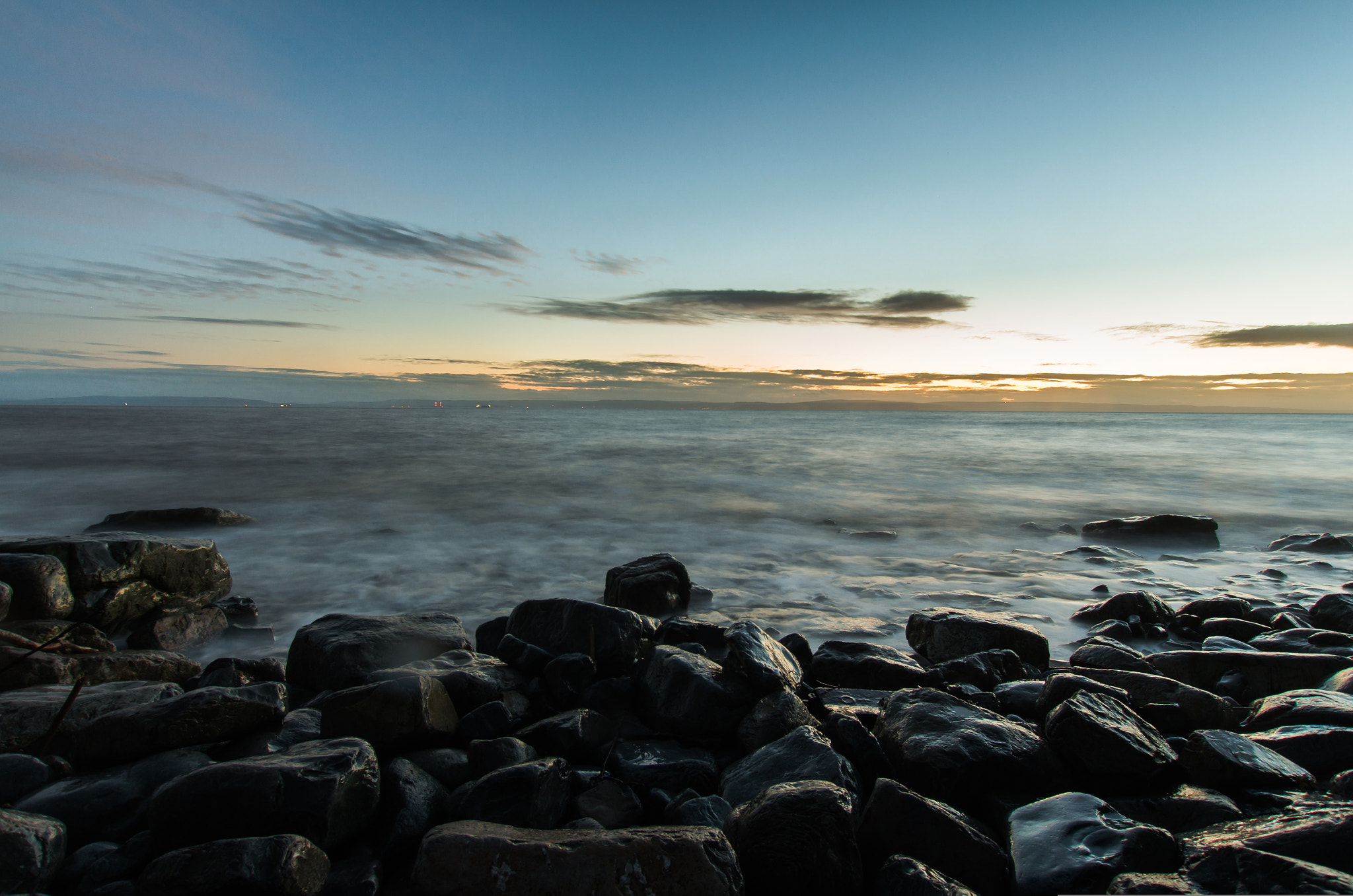 Sigma 10-20mm F3.5 EX DC HSM sample photo. Rhoose point seascape photography
