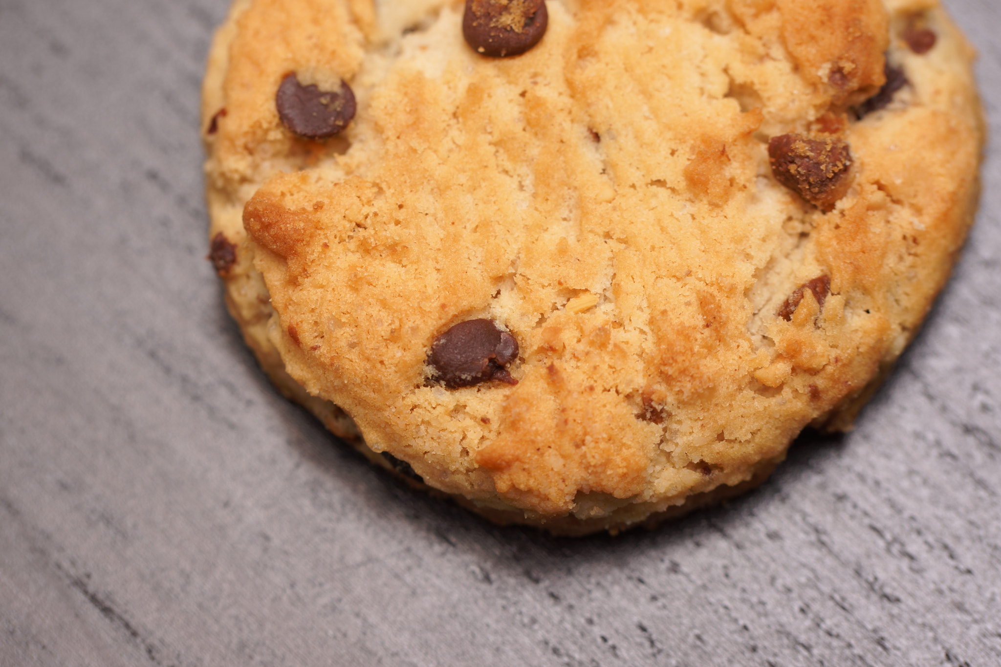 Sony SLT-A77 + Tamron Lens (255) sample photo. Chocolate chip cookie photography