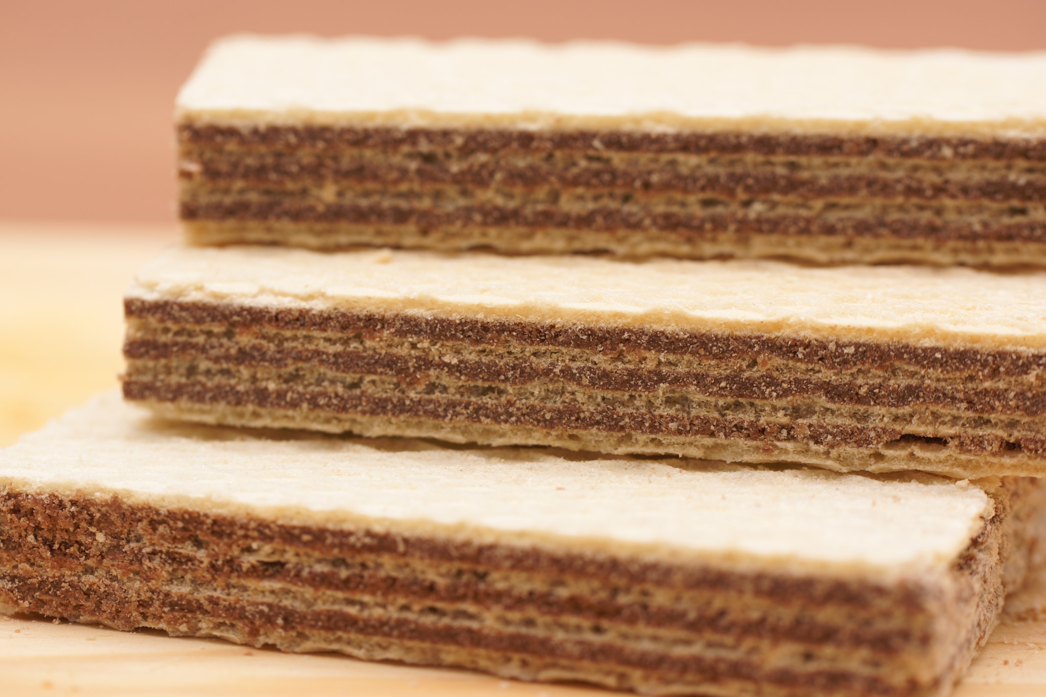 Sony SLT-A77 + Tamron Lens (255) sample photo. Chocolate wafers photography
