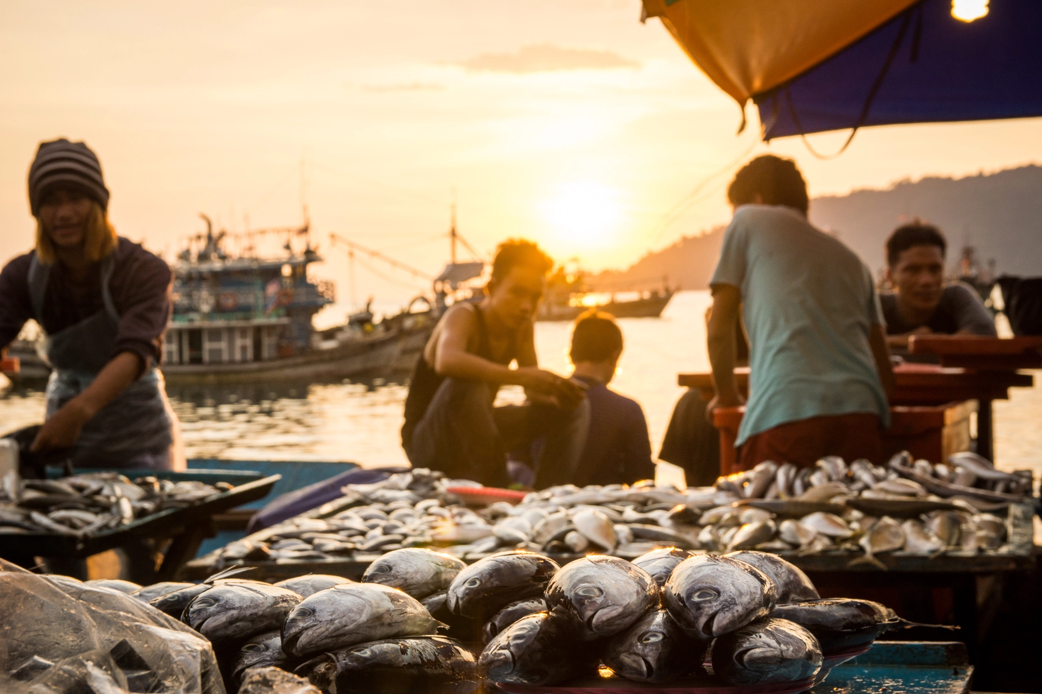 Sony SLT-A77 + 17-50mm F2.8 sample photo. Sunset market photography