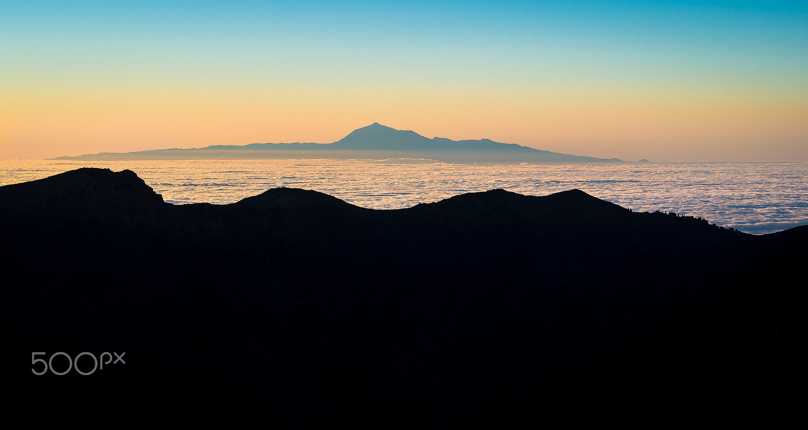 Pentax K-30 + smc PENTAX-FA 50mm F1.7 sample photo. Teide (view from roque de los muchachos) photography