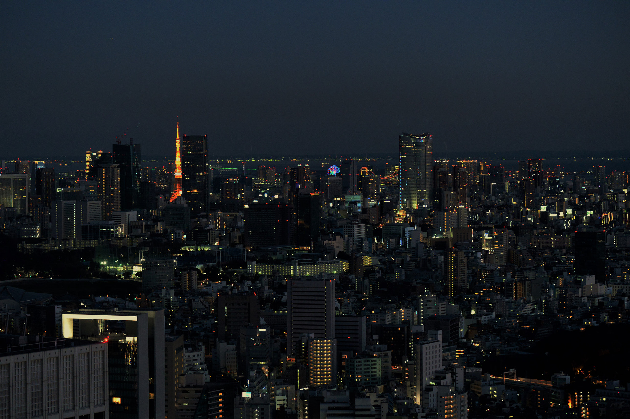 Nikon Df sample photo. Night view tokyo photography