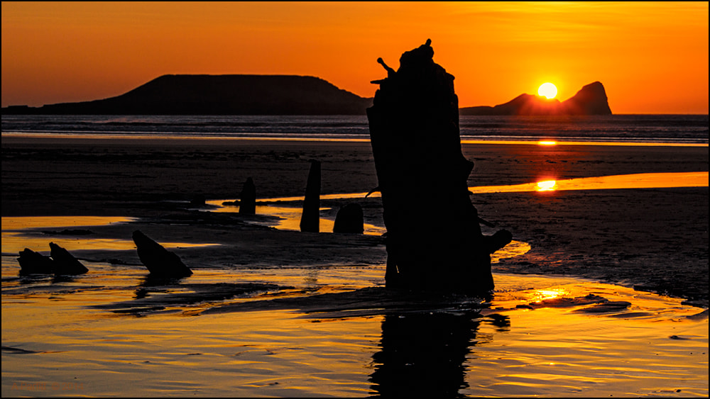 Sony Alpha DSLR-A450 + Sony DT 18-55mm F3.5-5.6 SAM sample photo. Helvetia, gower coast. photography