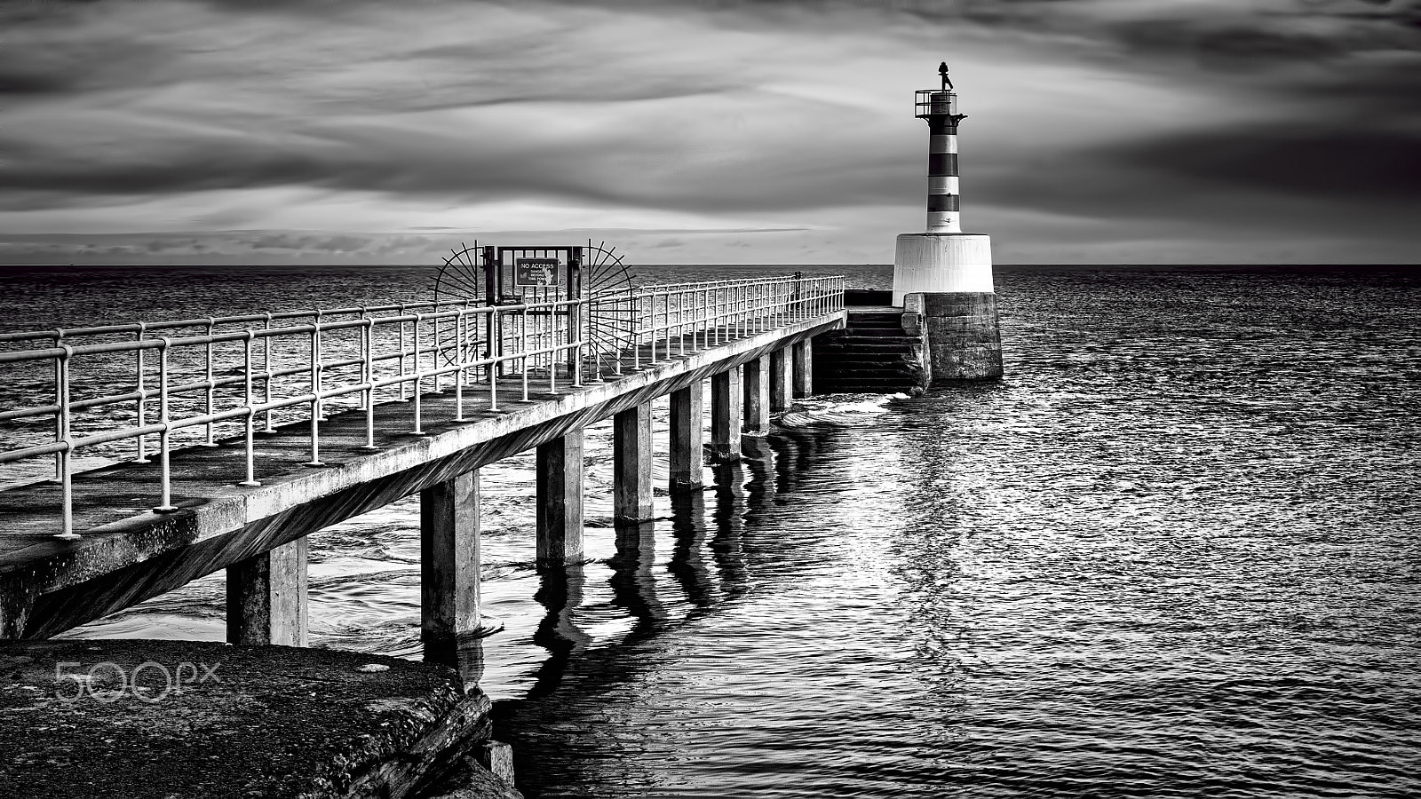 Sigma 50mm F1.4 EX DG HSM sample photo. Amble pier revisited photography