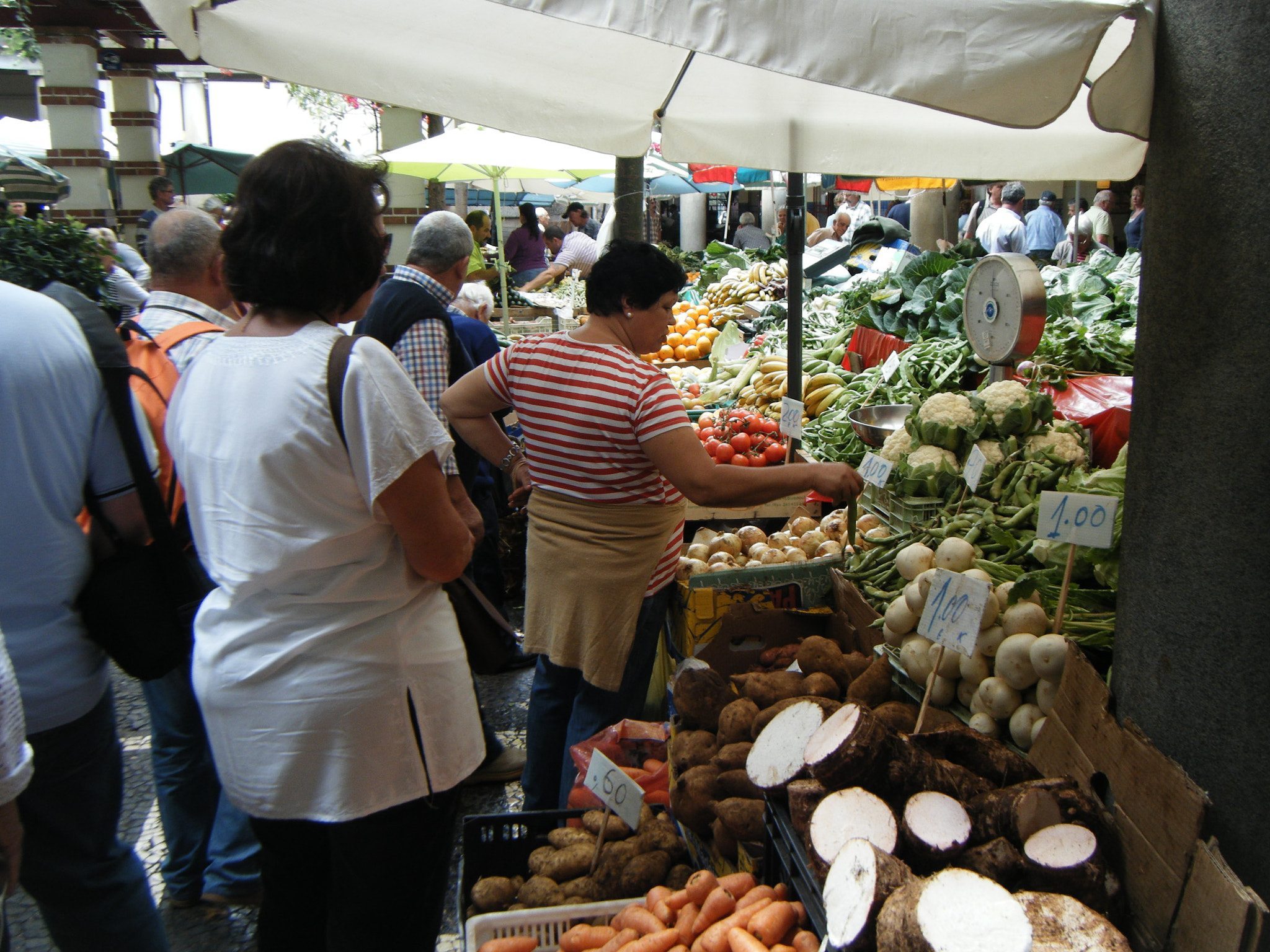 Fujifilm FinePix Z20fd sample photo. Bustling market photography