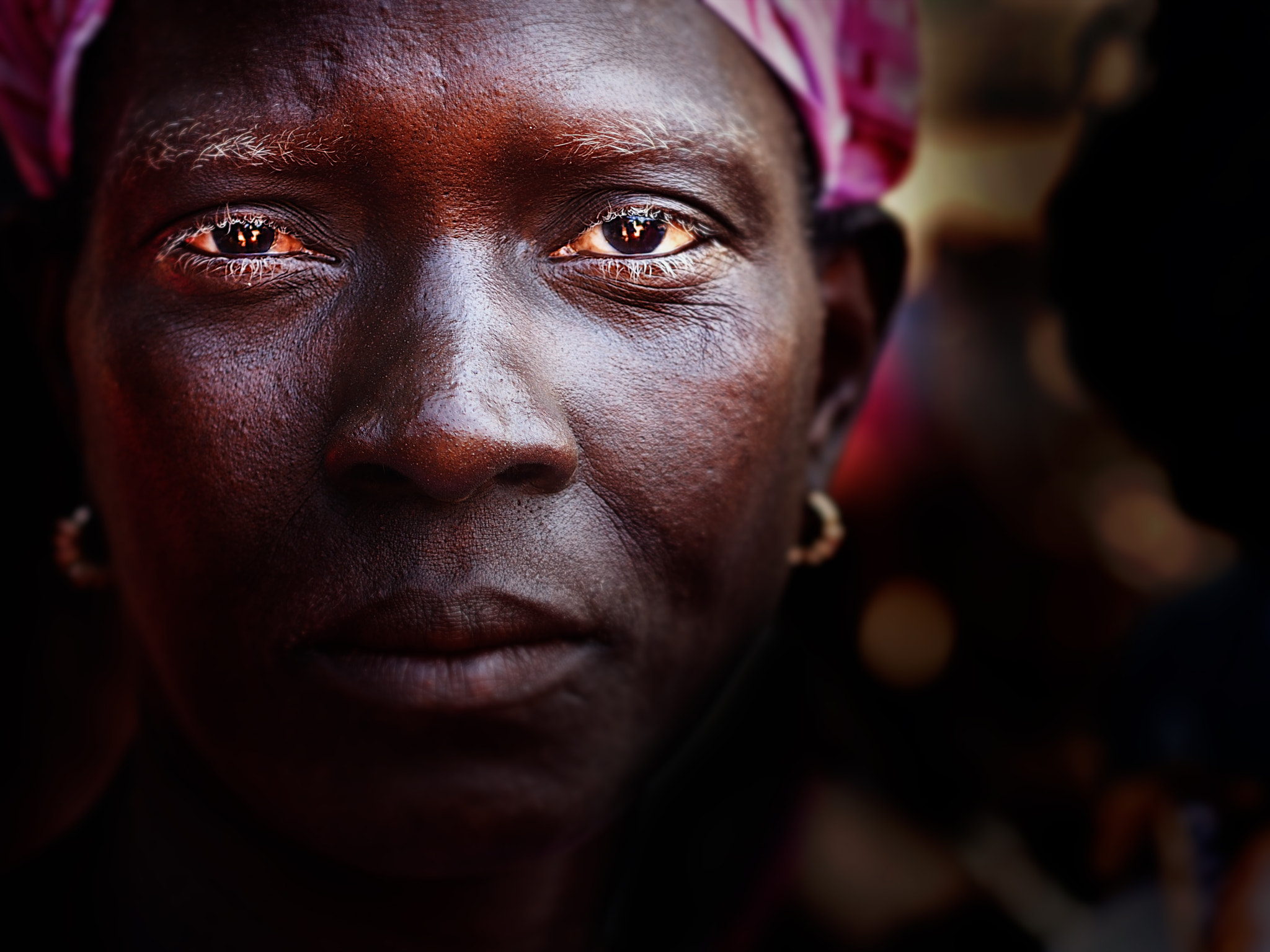 Olympus PEN E-PL5 + Olympus M.Zuiko Digital 45mm F1.8 sample photo. Gambian villager photography