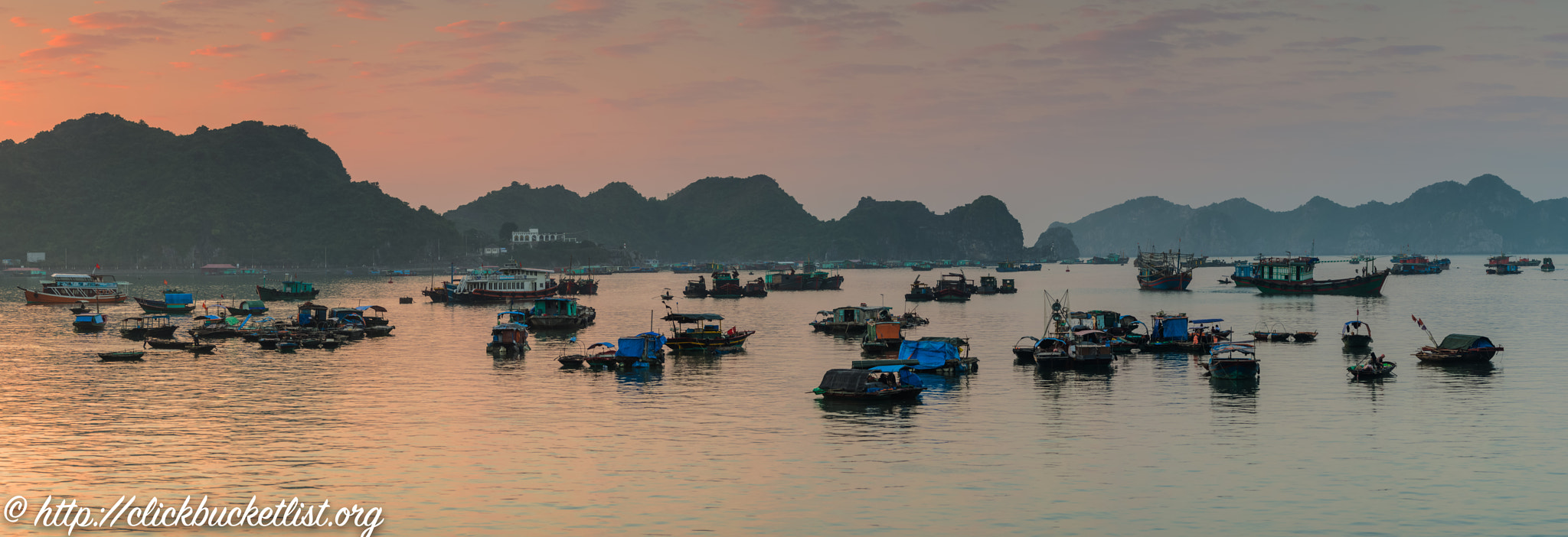 Tamron SP 70-300mm F4-5.6 Di USD sample photo. Cat ba island harbour panorama photography