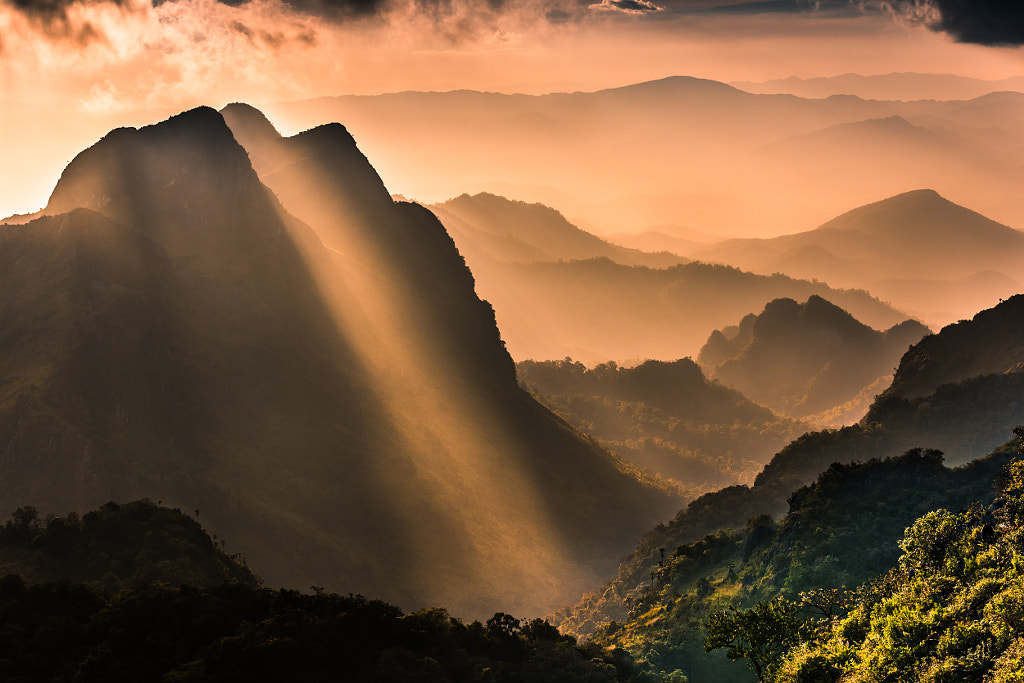 Raylight sunset Landscape at Doi Luang Chiang Dao by Sittitap Leangrugsa on 500px.com