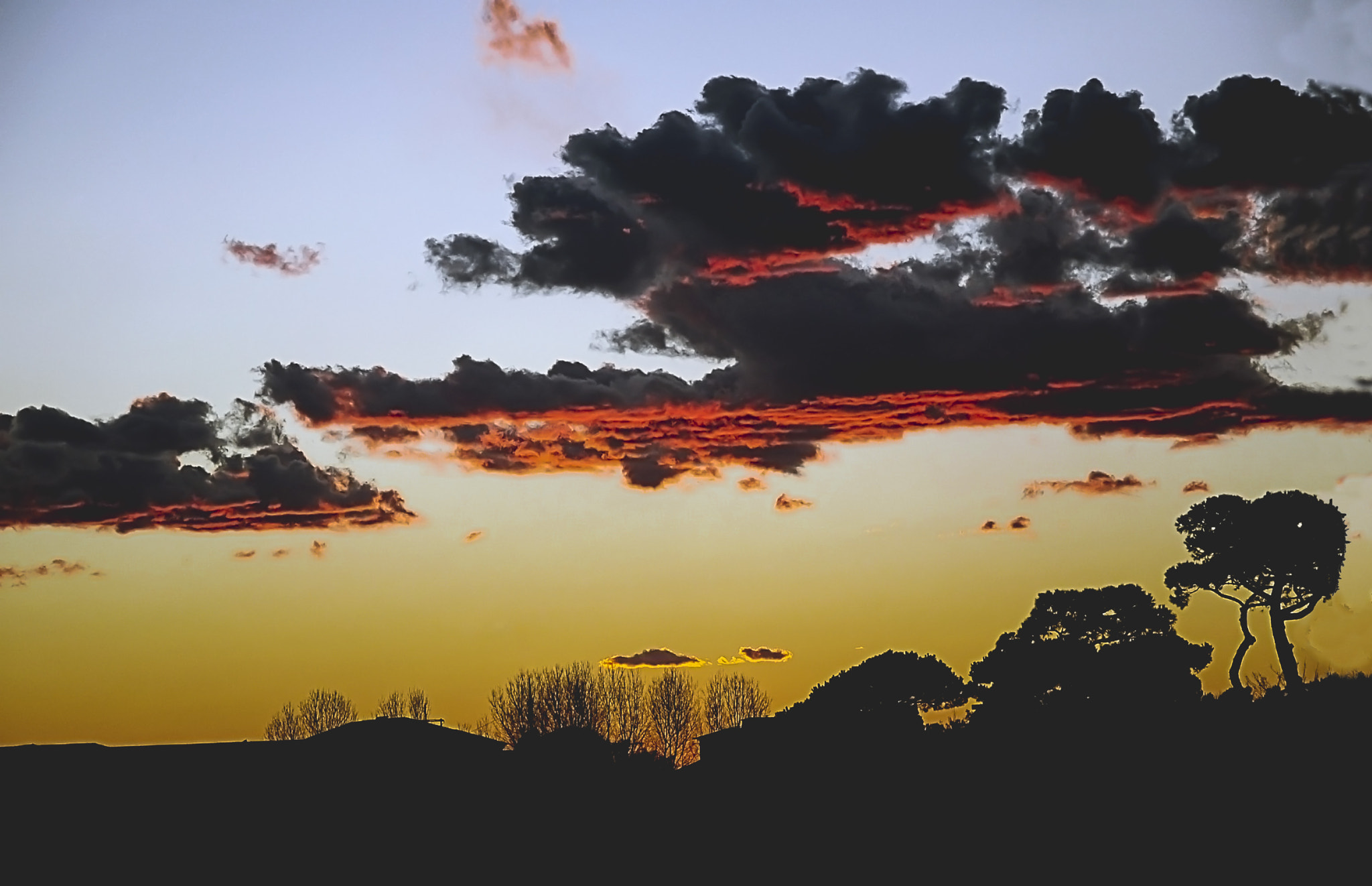Nikon D50 sample photo. Siluette di un tramonto photography